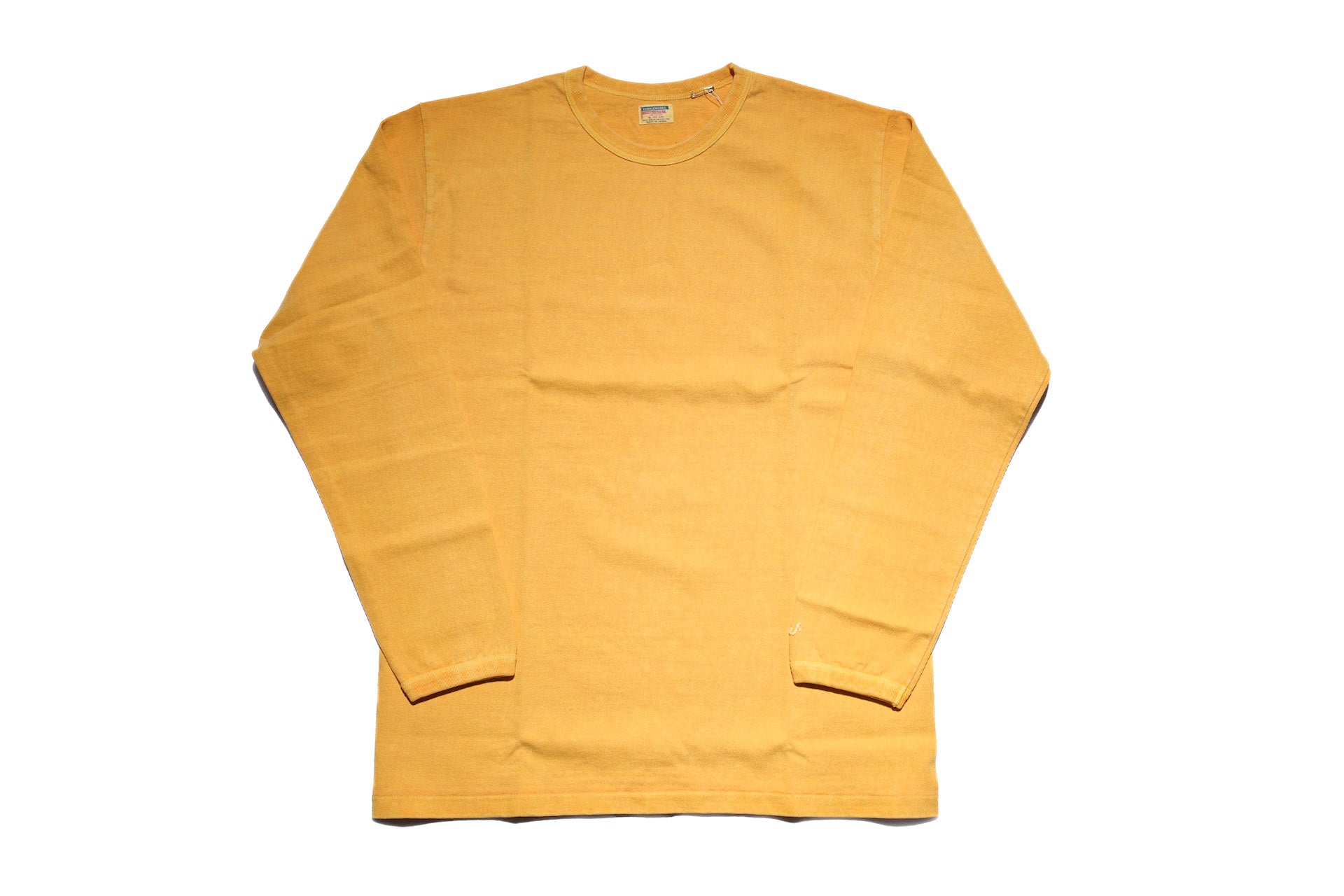 Dubble Works 9oz "Ultra-Heavy Pigment Dyed" Loopwheeled L/S Tee (Gold)