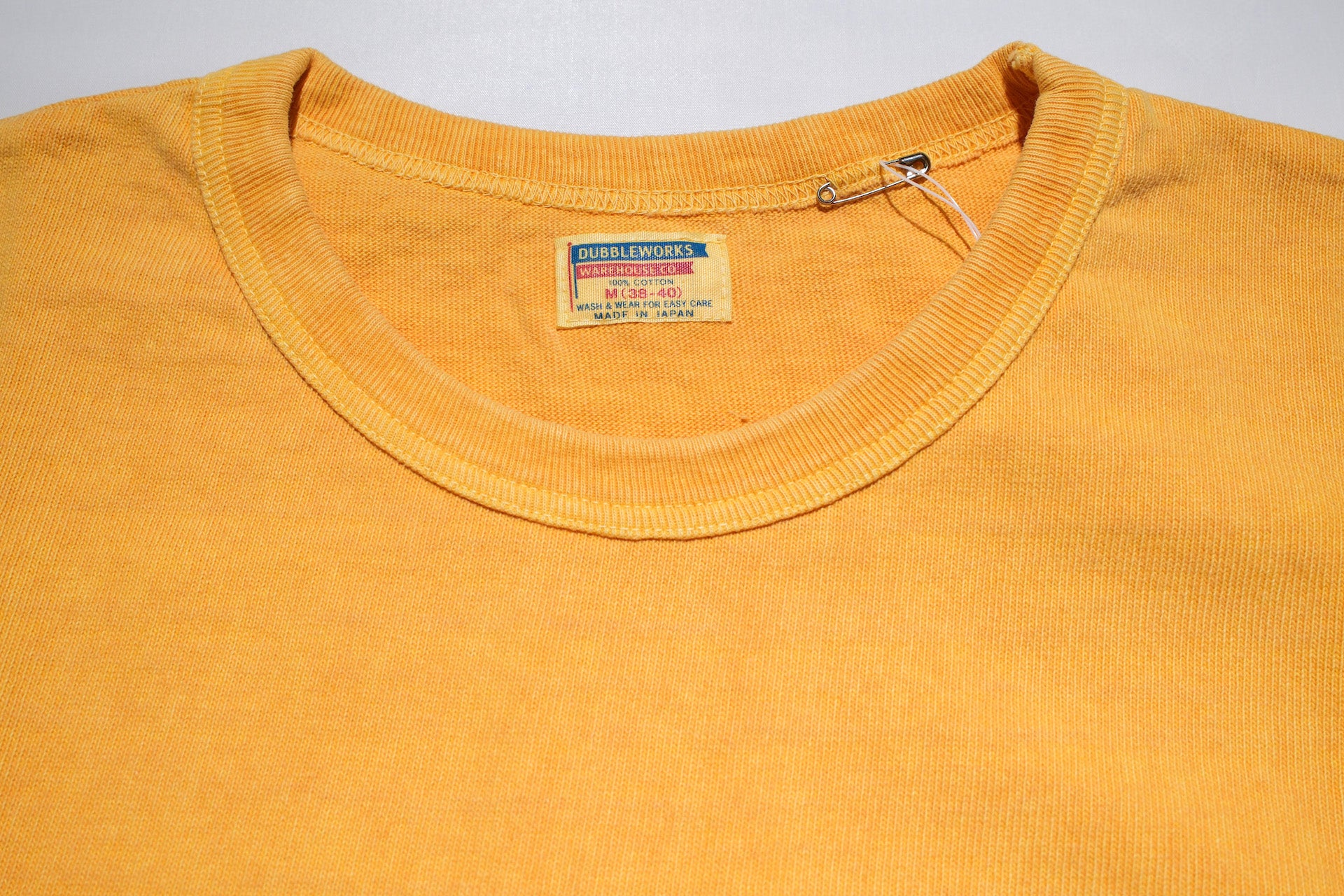 Dubble Works 9oz "Ultra-Heavy Pigment Dyed" Loopwheeled L/S Tee (Gold)