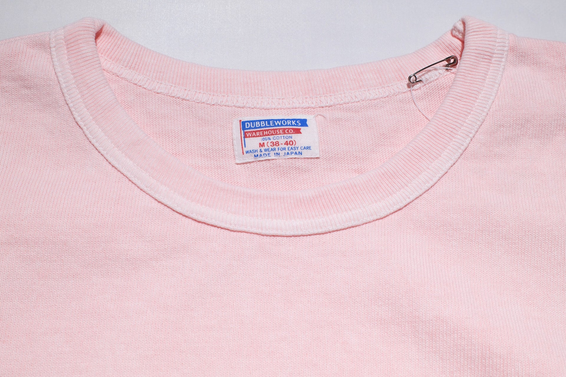 Dubble Works 9oz "Ultra-Heavy Pigment Dyed" Loopwheeled L/S Tee (Salmon Pink)