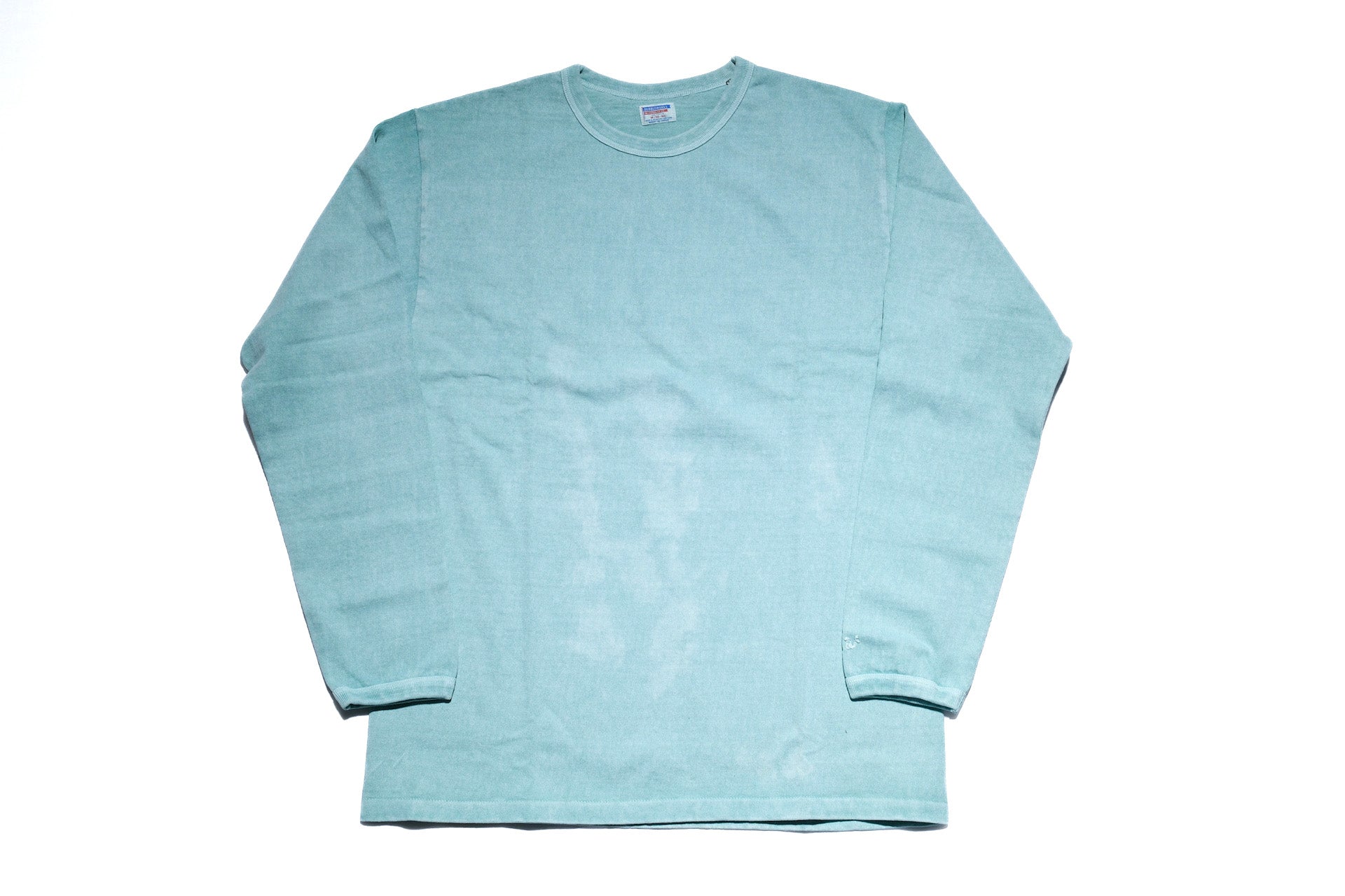 Dubble Works 9oz "Ultra-Heavy Pigment Dyed" Loopwheeled L/S Tee (Turquoise)