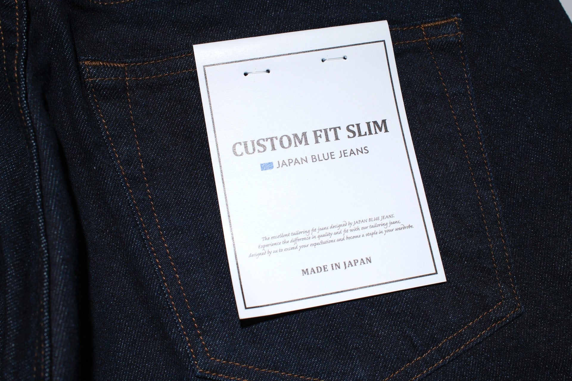 Japan Blue 12.5oz 'Tailored' Stretch Denim (Slim Tapered Fit)