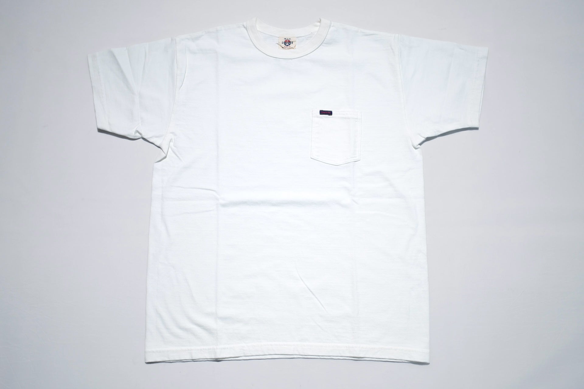 Samurai 8.5oz Loopwheeled "Overseas-Edition" Pocket Tee (White)