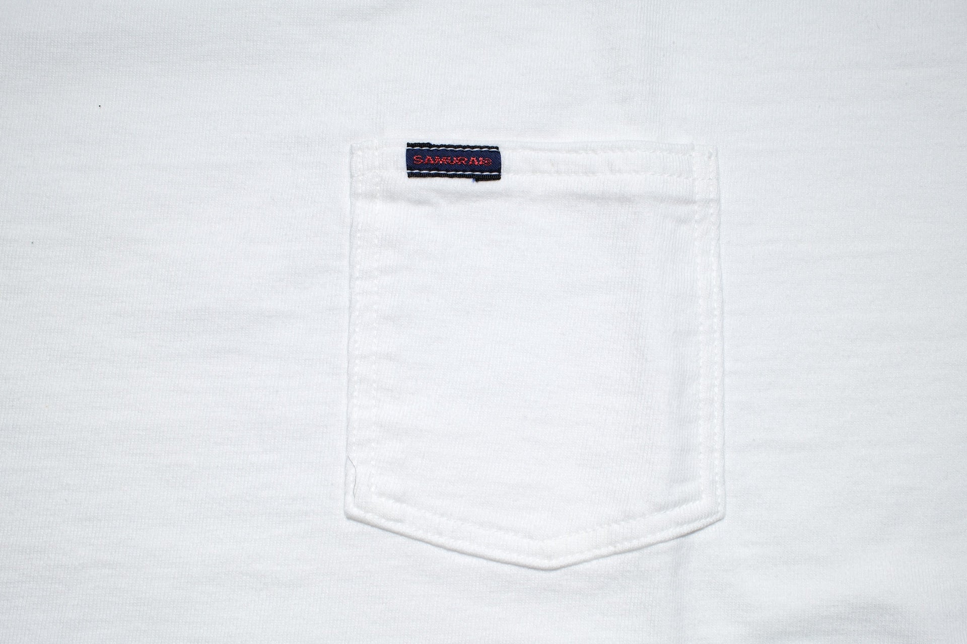 Samurai 8.5oz Loopwheeled "Overseas-Edition" Pocket Tee (White)