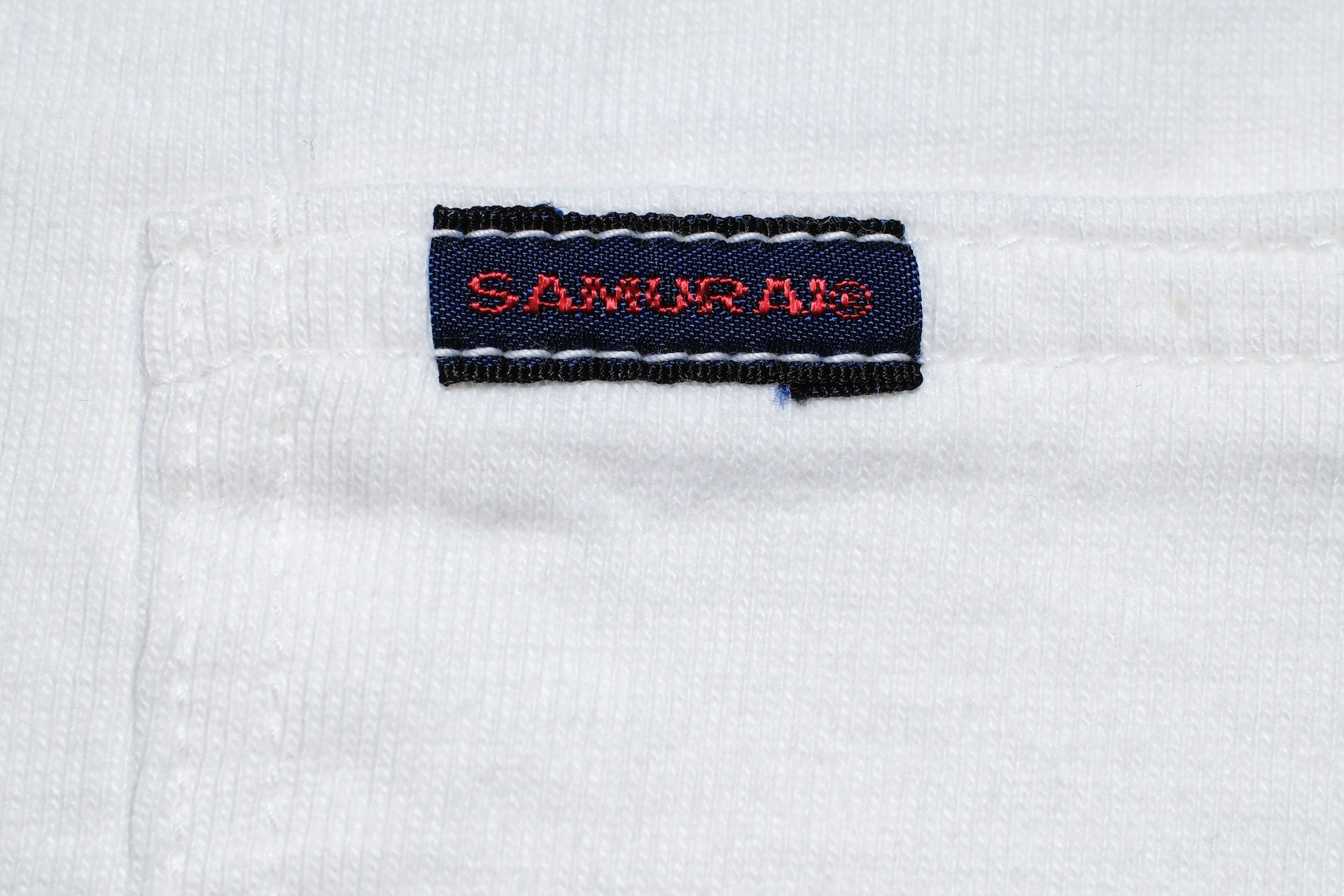 Samurai 8.5oz Loopwheeled "Overseas-Edition" Pocket Tee (White)