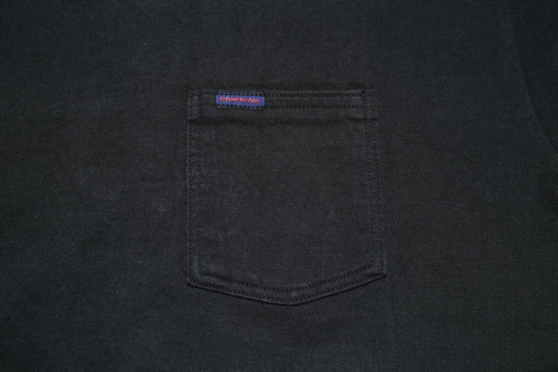 Samurai 8.5oz Loopwheeled "Overseas-Edition" Pocket Tee (Black)