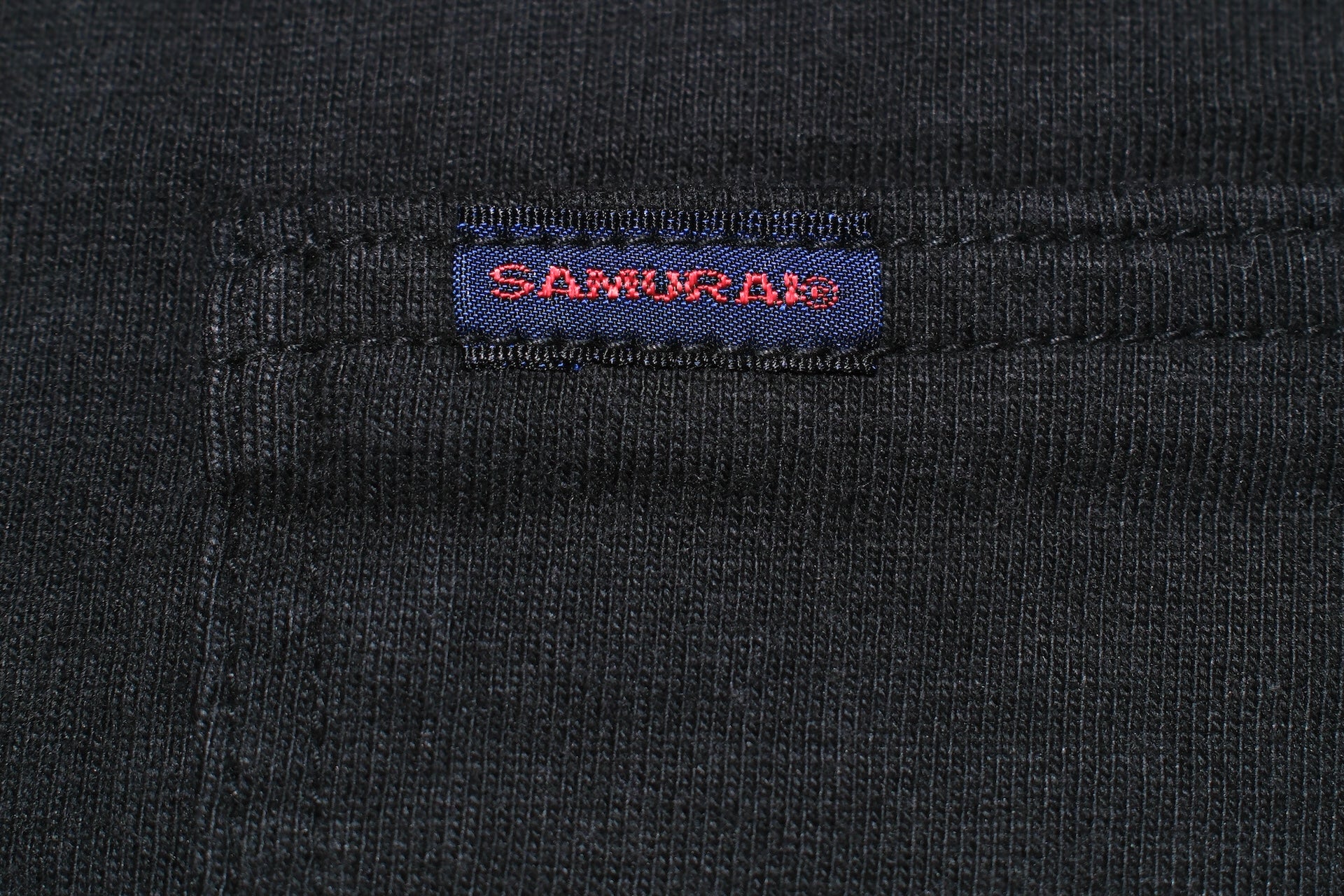 Samurai 8.5oz Loopwheeled "Overseas-Edition" Pocket Tee (Black)