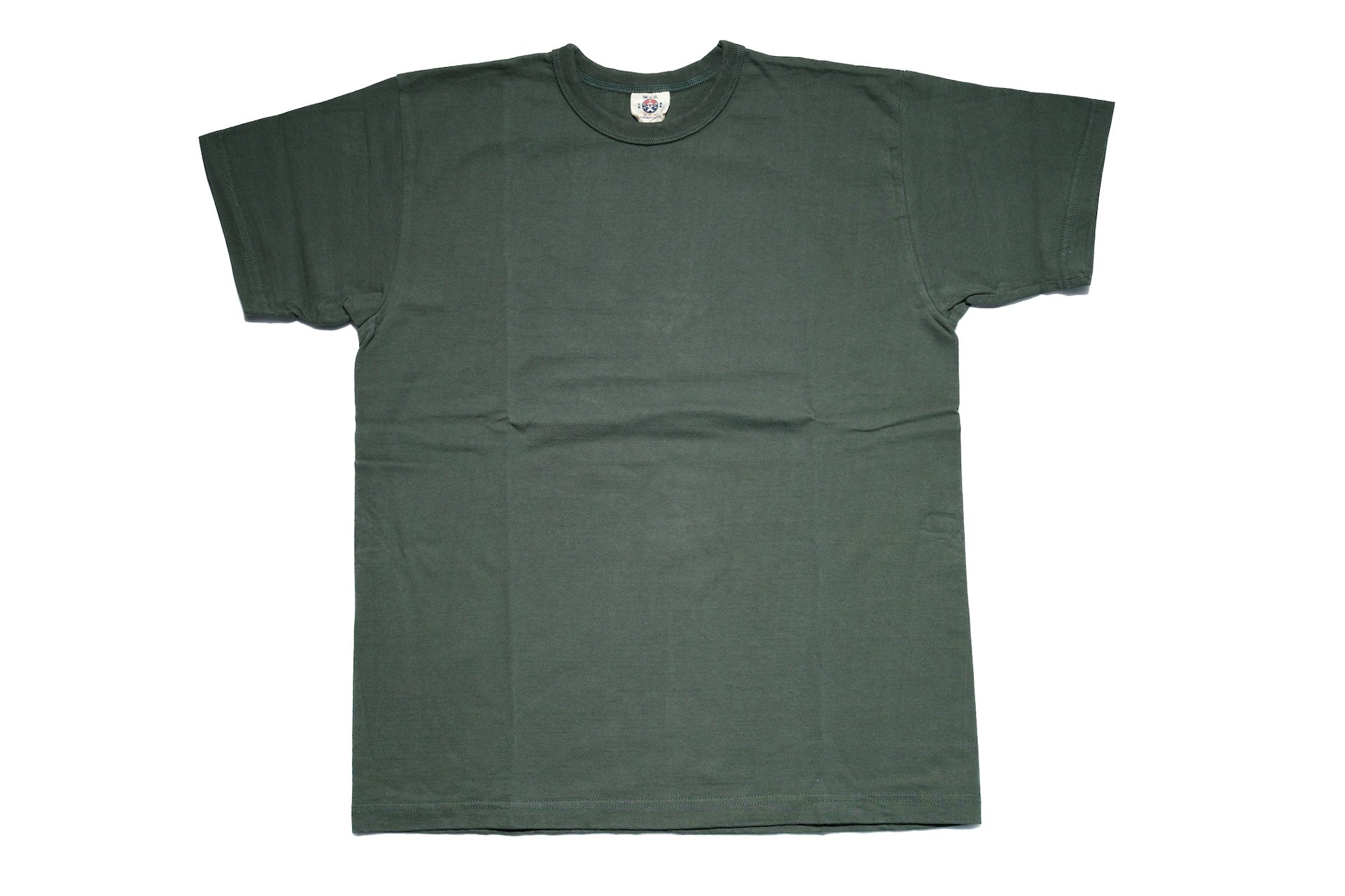 Samurai 8.5oz Loopwheeled  "Overseas-Edition" Plain Tee (Moss Green)