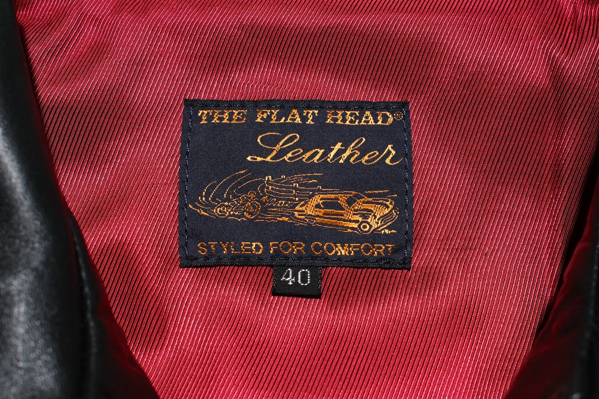 The Flat Head 'Ultimate' Horsehide 40s Single Riders Jacket (Black Tea-cored)