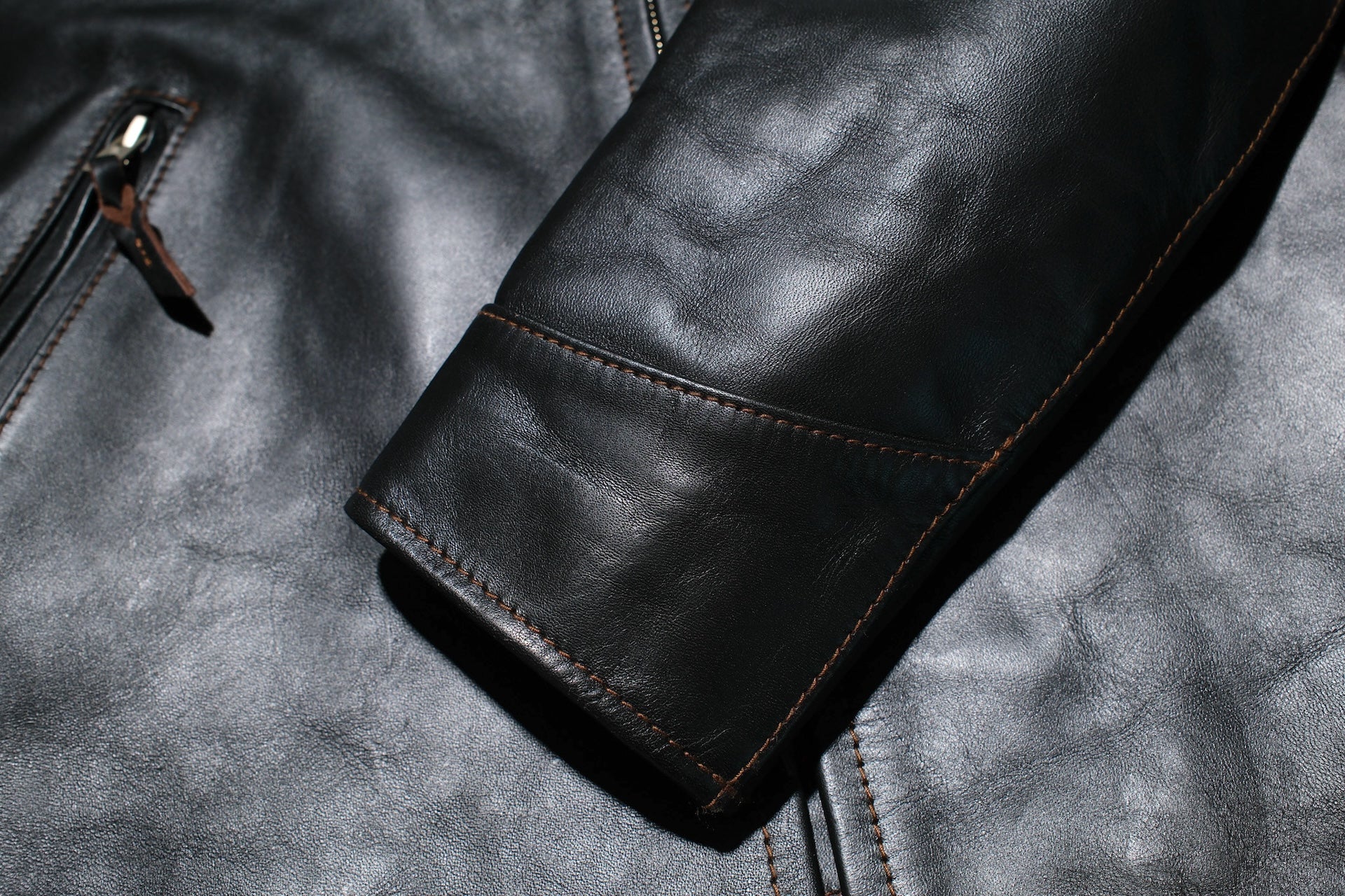 The Flat Head 'Ultimate' Horsehide 40s Single Riders Jacket (Black Tea-cored)