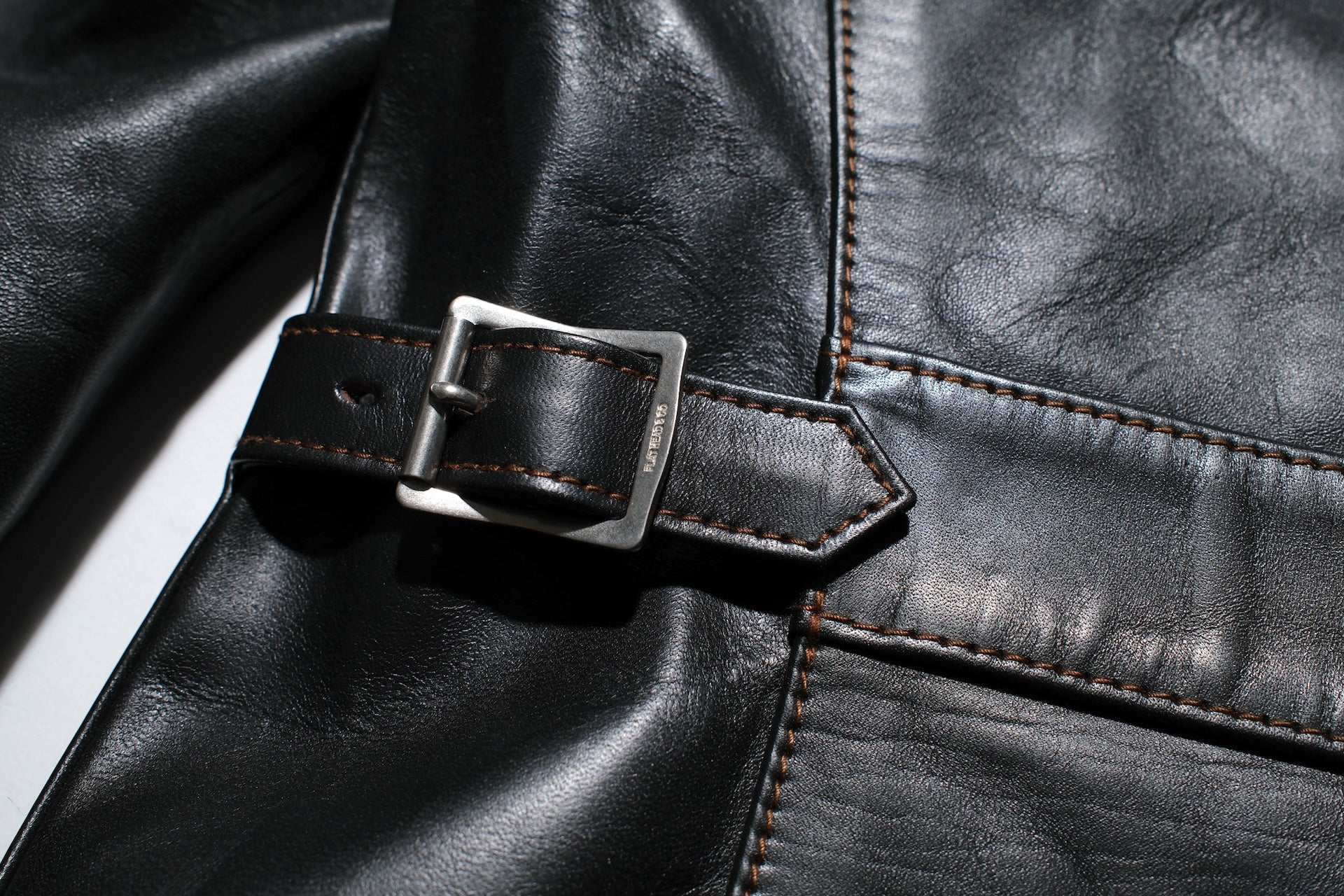 The Flat Head 'Ultimate' Horsehide 40s Single Riders Jacket (Black Tea-cored)