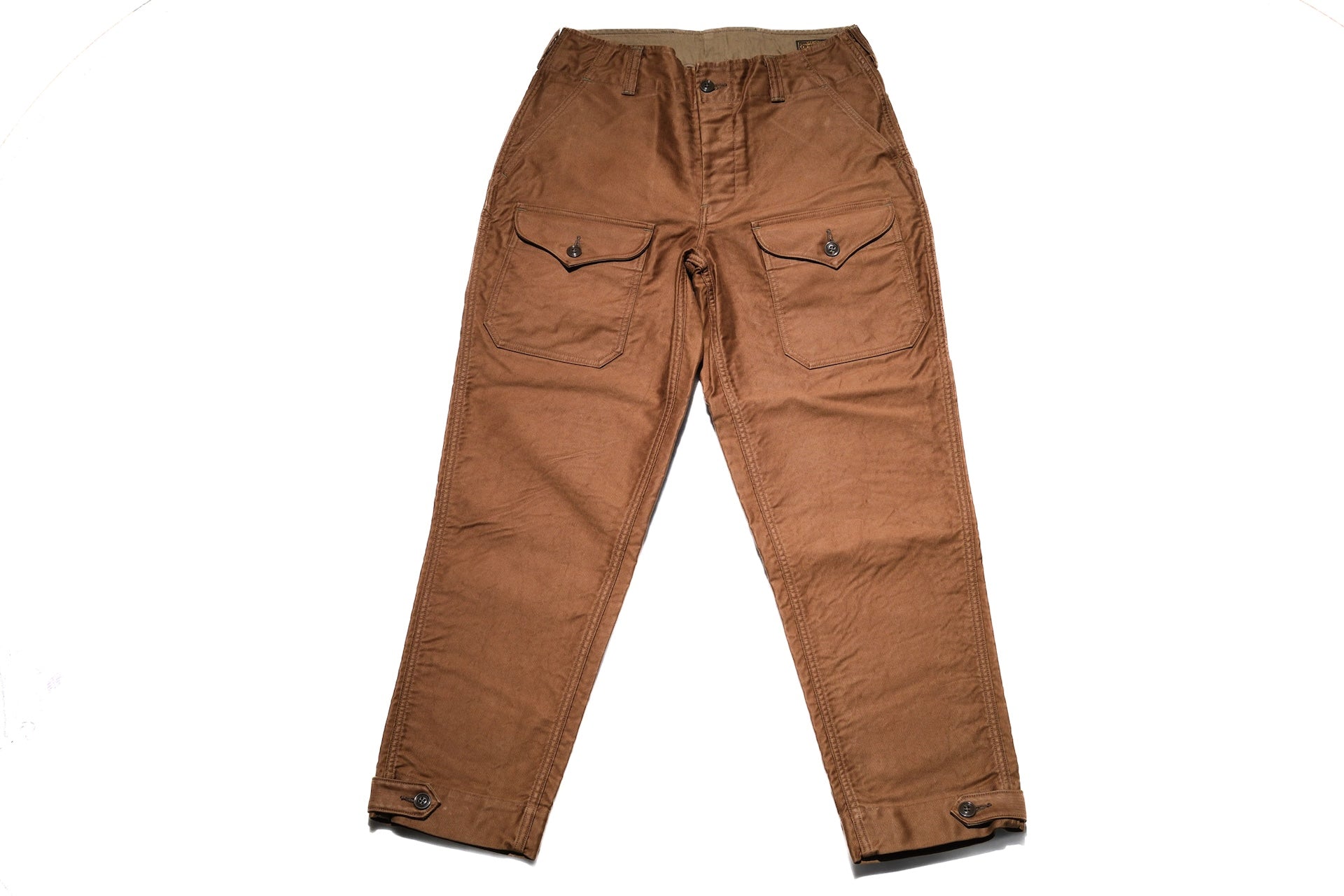 Freewheelers Heavyweight Jungle Cloth "S-8 Aviators' Trousers" (Sepia Brown)