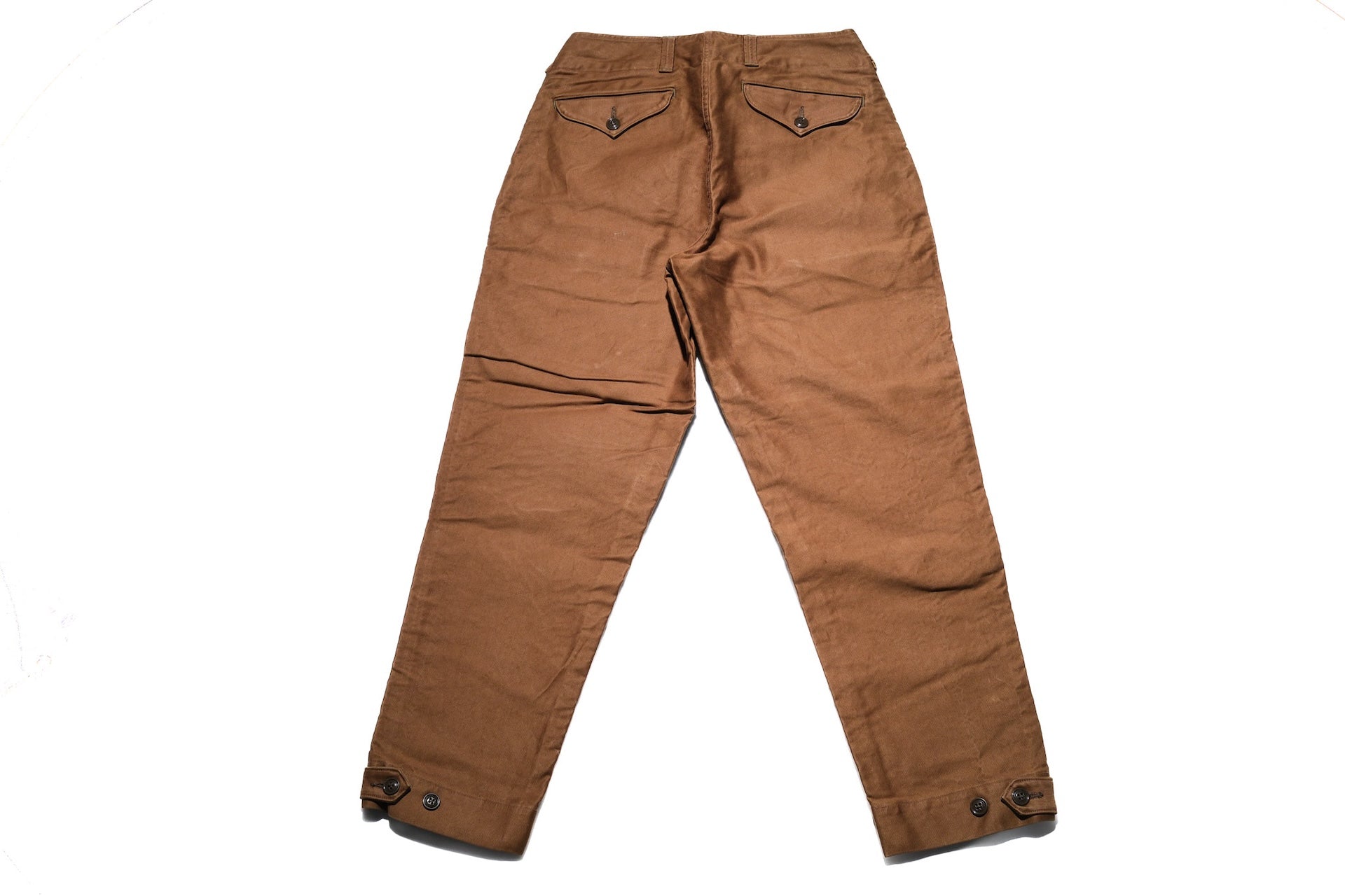 Freewheelers Heavyweight Jungle Cloth "S-8 Aviators' Trousers" (Sepia Brown)