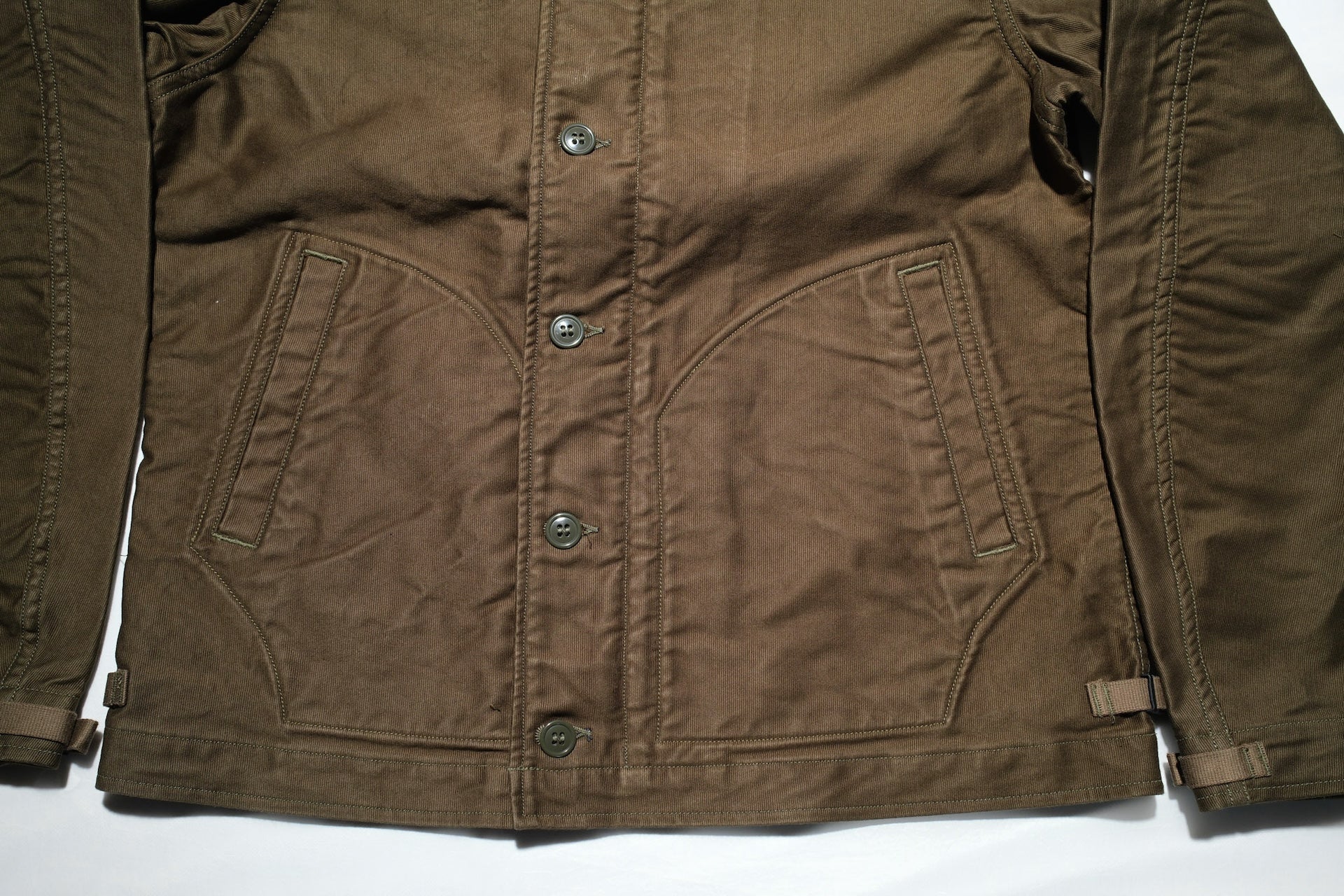 Freewheelers "Deck Worker" Jacket (Dark Khaki Green)