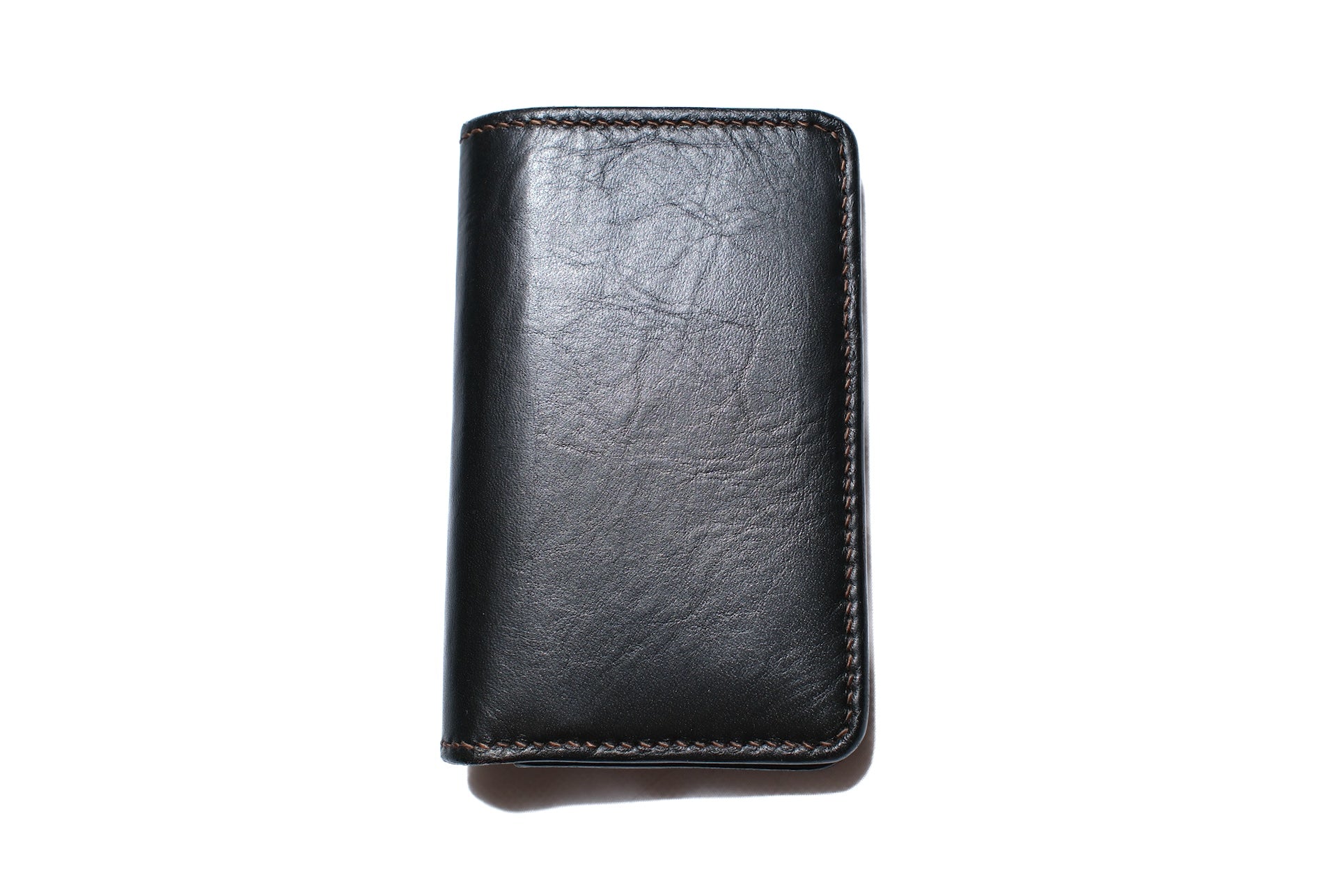 The Flat Head Horesbutt "Simplified" Mini Wallet (Black Teacore)