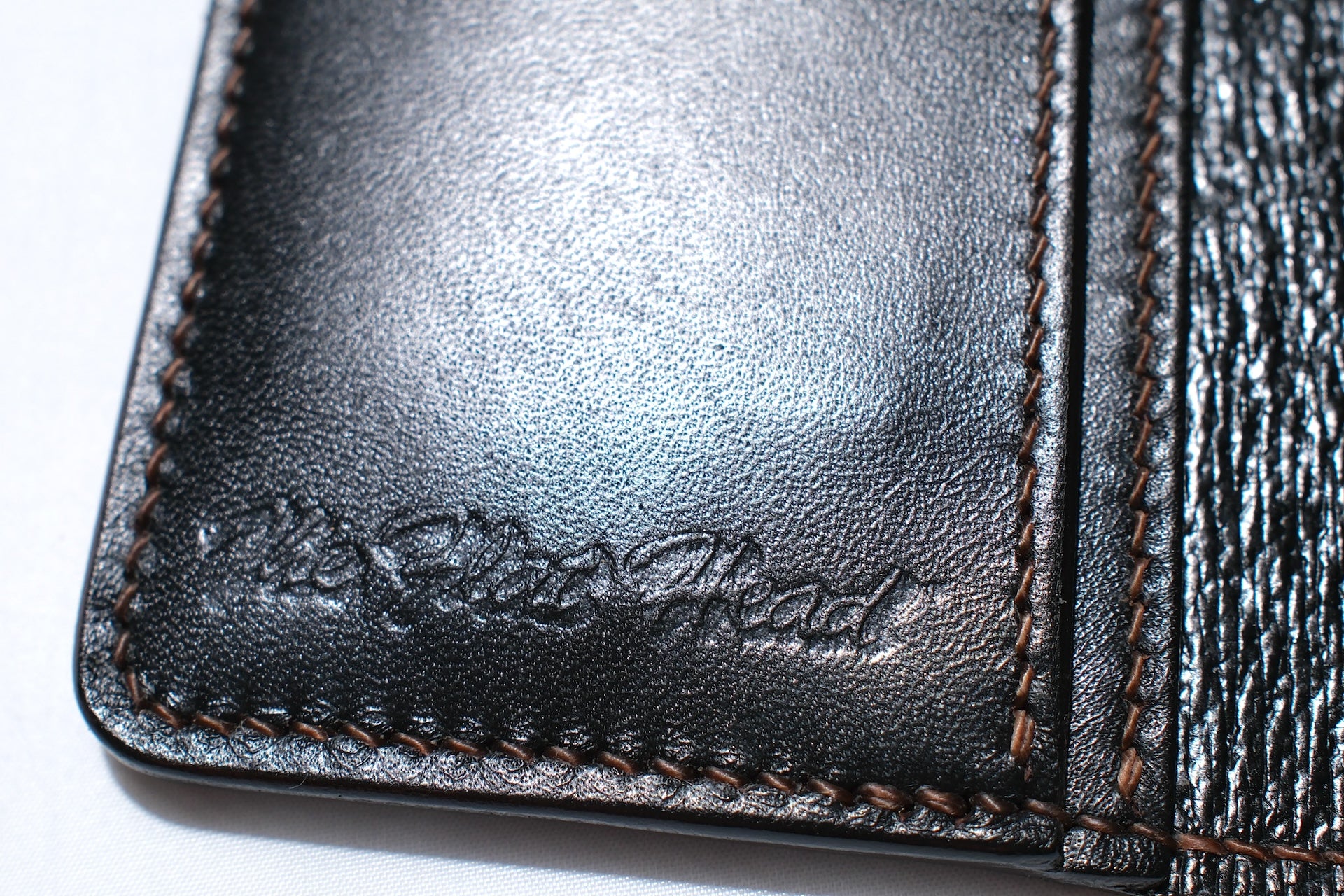 The Flat Head Horesbutt "Simplified" Mini Wallet (Black Teacore)