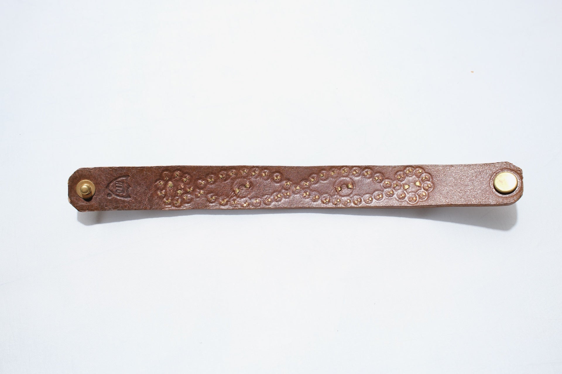 Hollywood Trading Company "Silent Watcher" Single Cuff with Turquoise (Light Brown Tea-core)