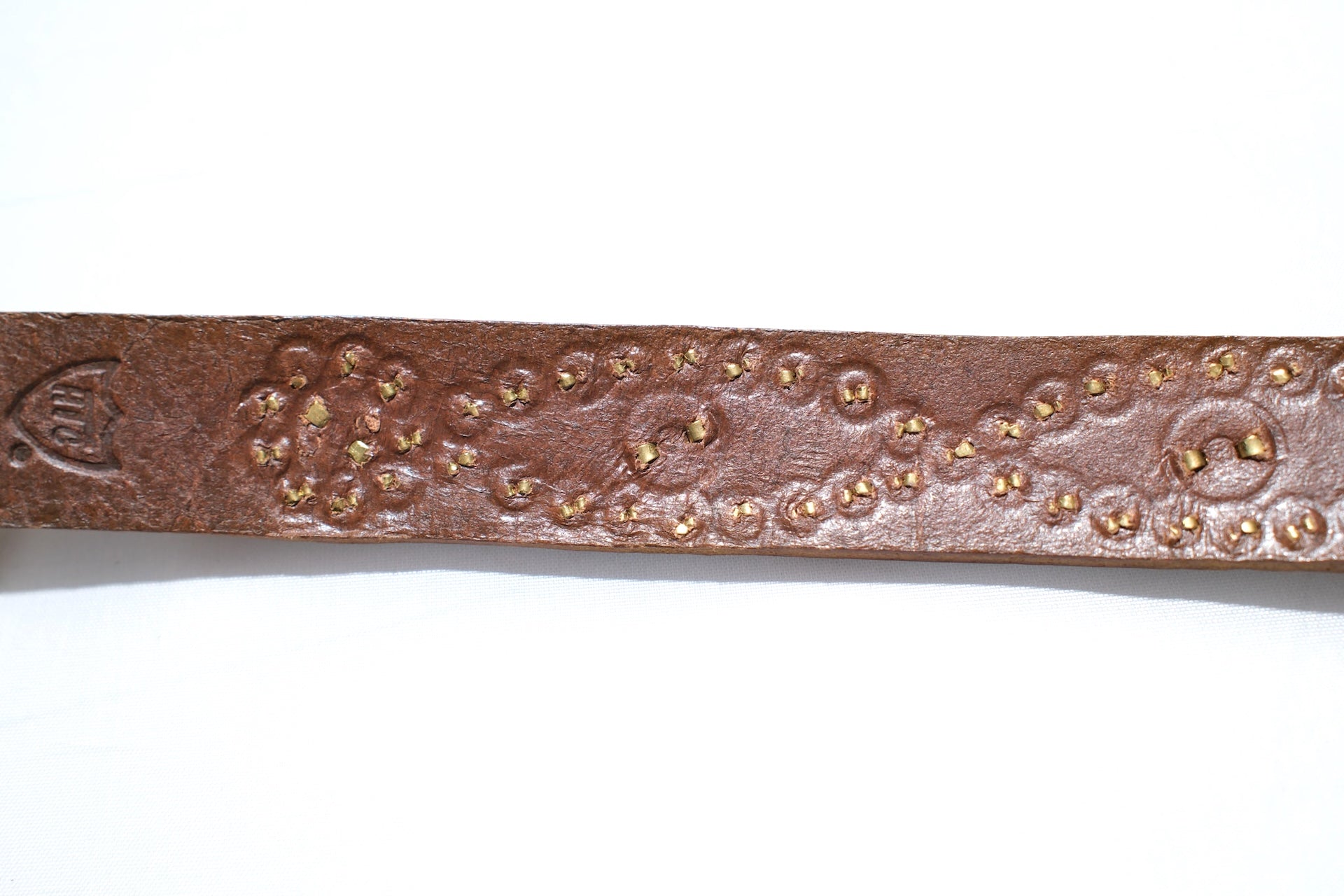 Hollywood Trading Company "Silent Watcher" Single Cuff with Turquoise (Light Brown Tea-core)
