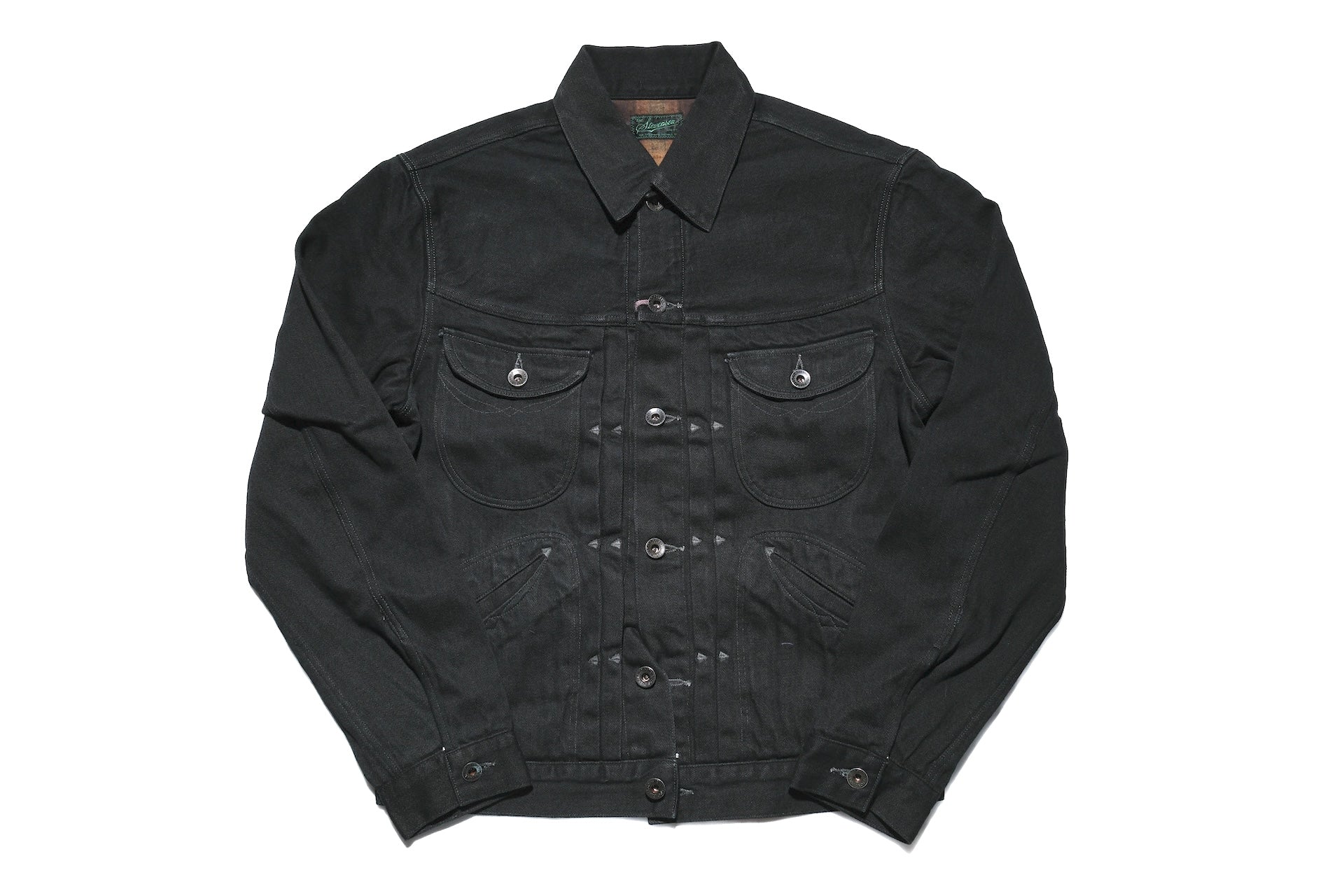 Stevenson Overall Co. "Stockman" Cowboy Jacket (Black Denim)