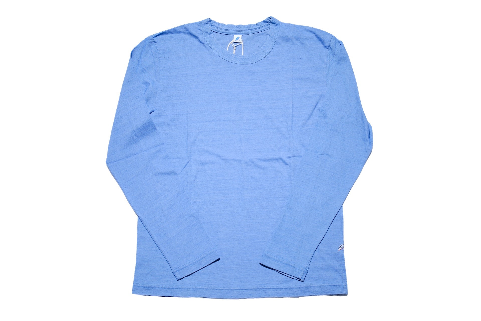 Pure Blue Japan 6.5oz "Signature" Indigo Dyed L/S Tee (Icy Indigo)