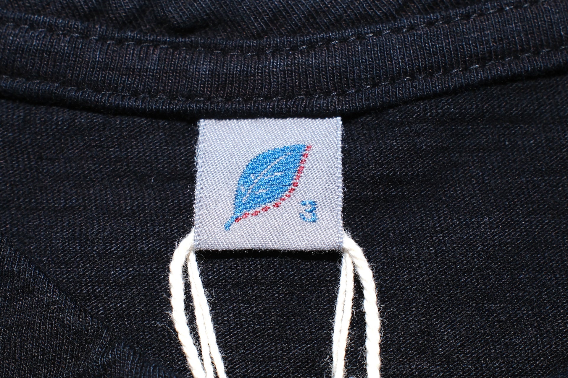 Pure Blue Japan 6.5oz "Signature" Indigo Dyed L/S Tee (Black X Indigo)