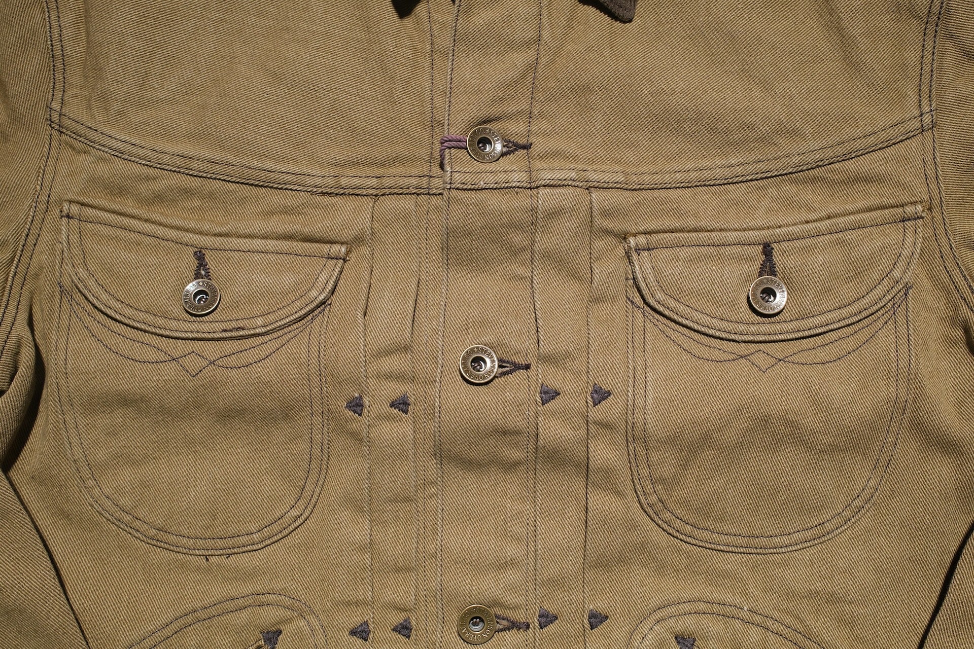 Stevenson Overall Co. "Stockman" Cowboy Jacket (Khaki Drill)