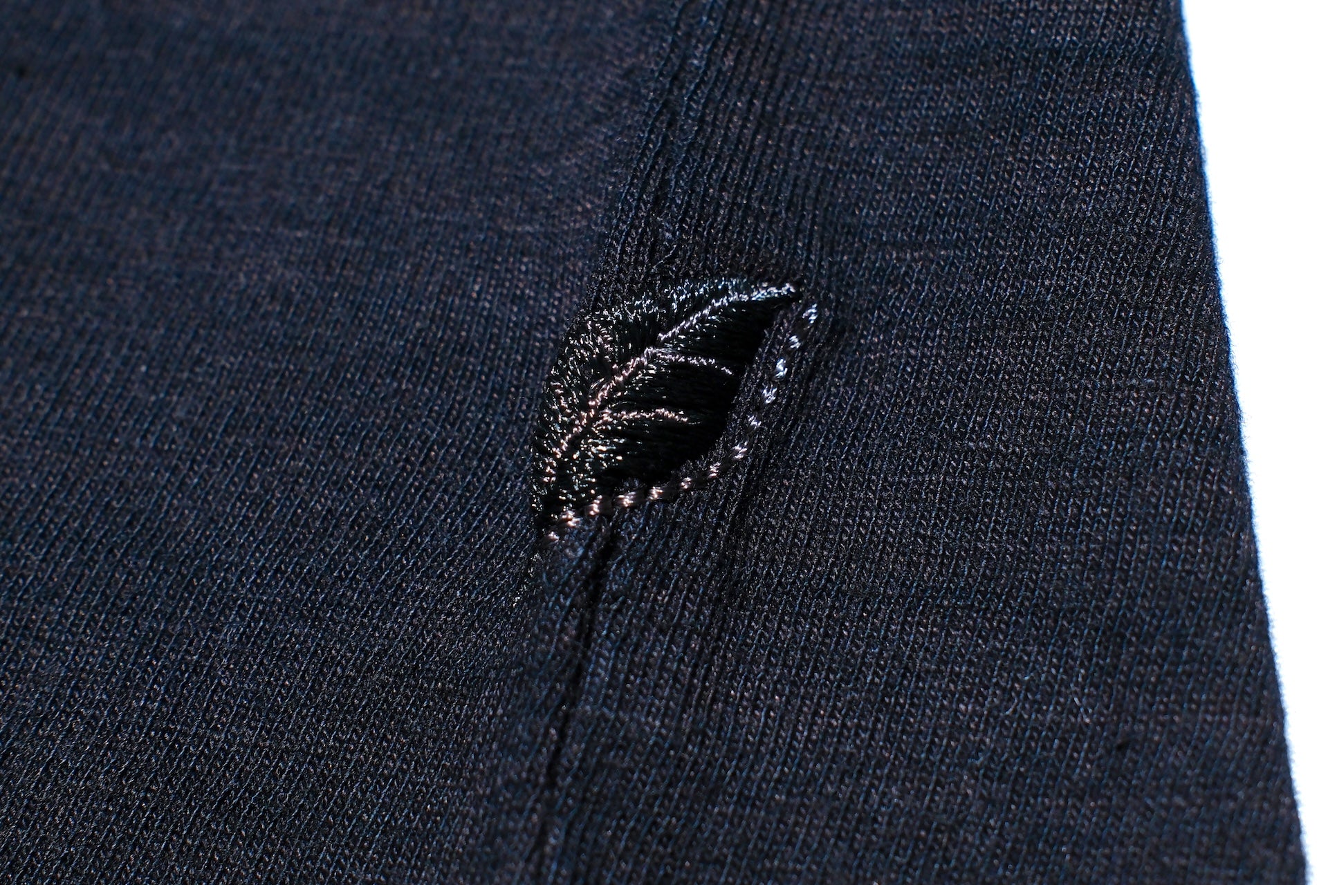 Pure Blue Japan 6.5oz "Signature" Indigo Dyed L/S Tee (Black X Indigo)