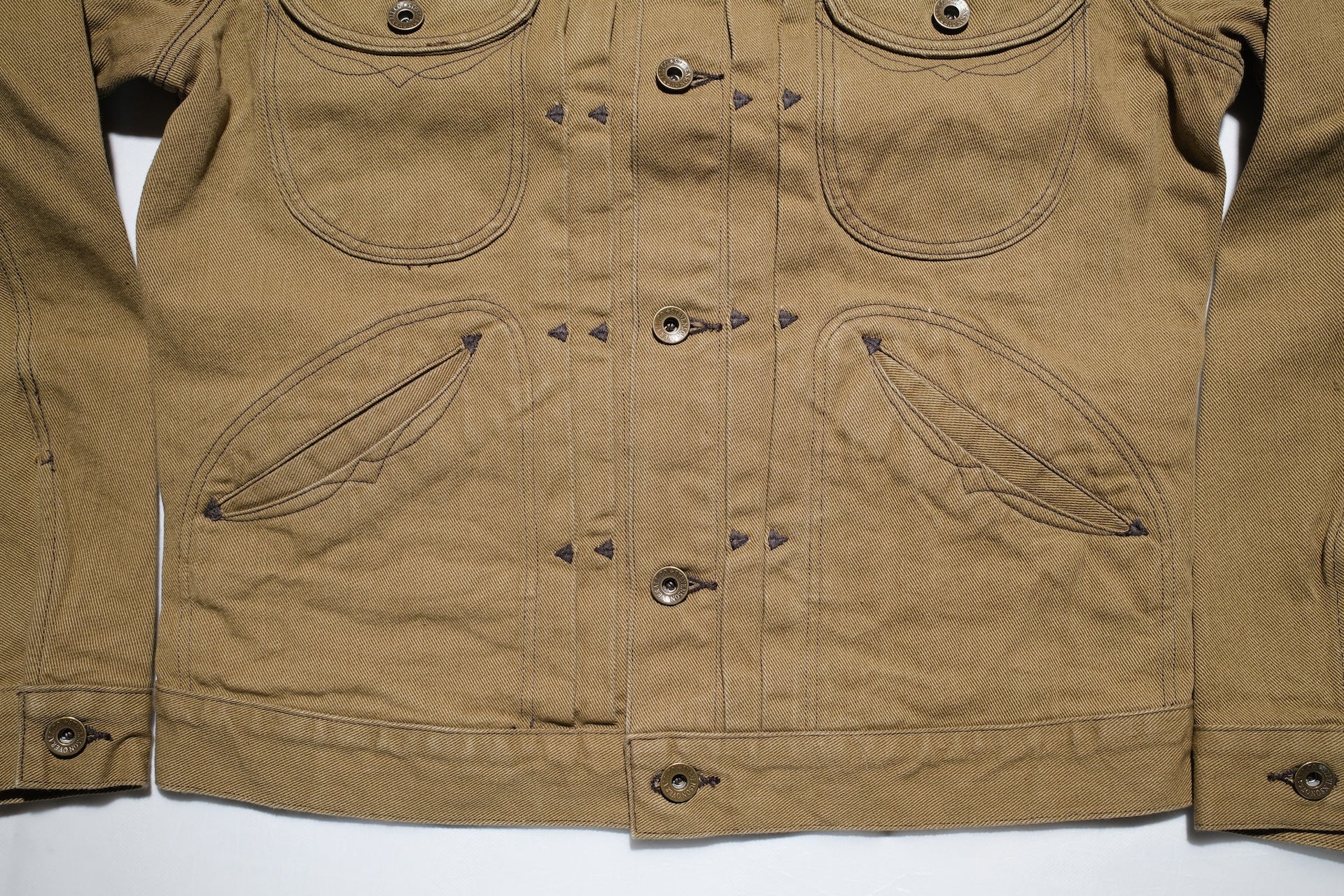 Stevenson Overall Co. "Stockman" Cowboy Jacket (Khaki Drill)