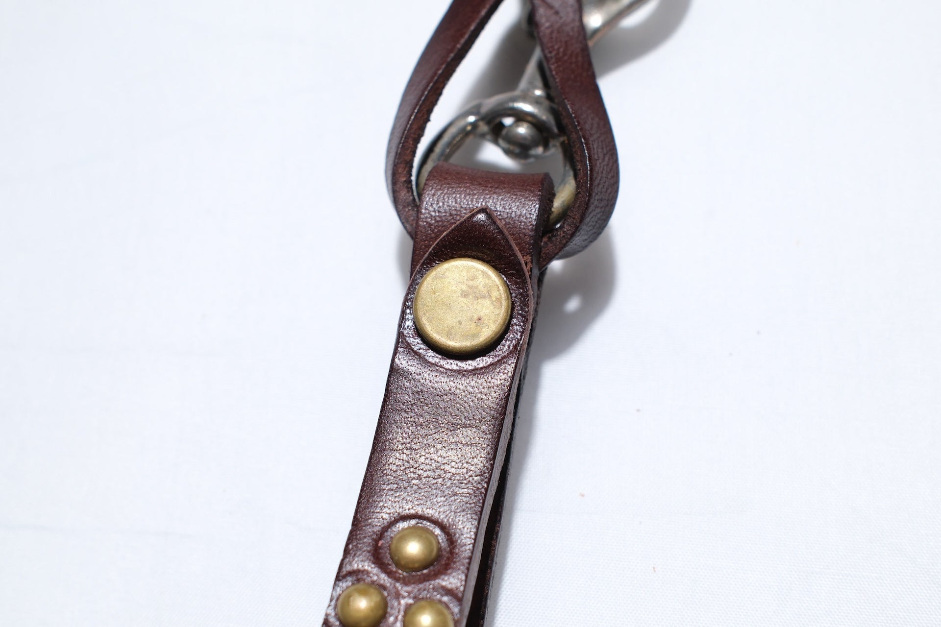 Hollywood Trading Company Snap Key Holder with Yellow Crystal (Dark Brown Tea-core)