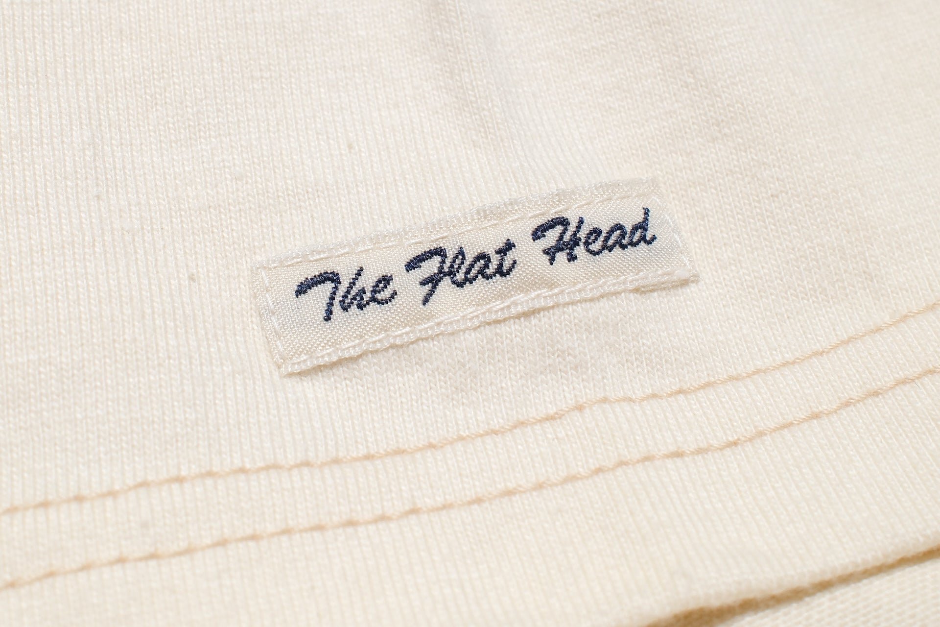 The Flat Head 24 Version 9oz Loopwheeled Plain Tee (Cream)