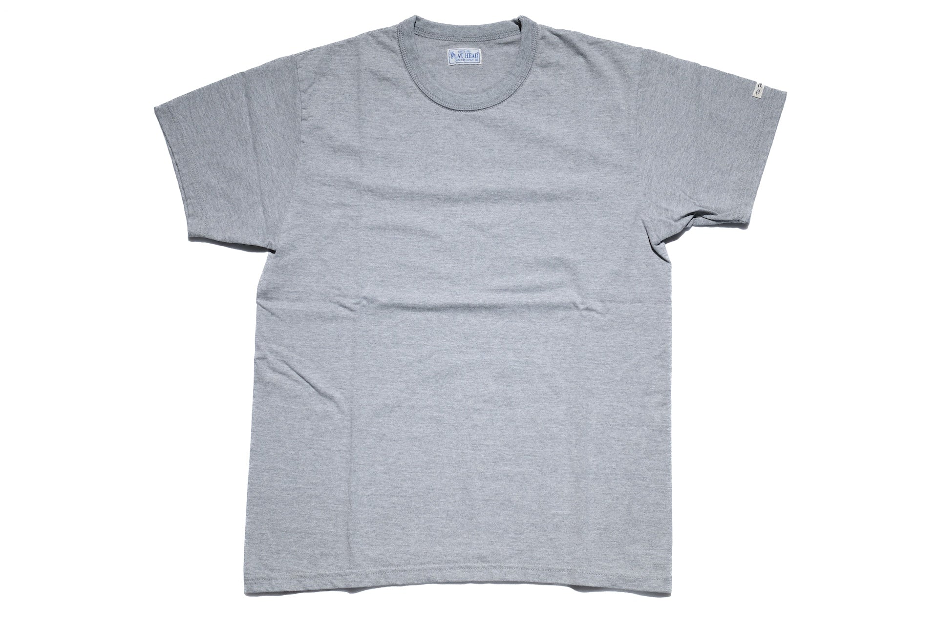 The Flat Head 24 Version 9oz Loopwheeled Plain Tee (Heather Grey)