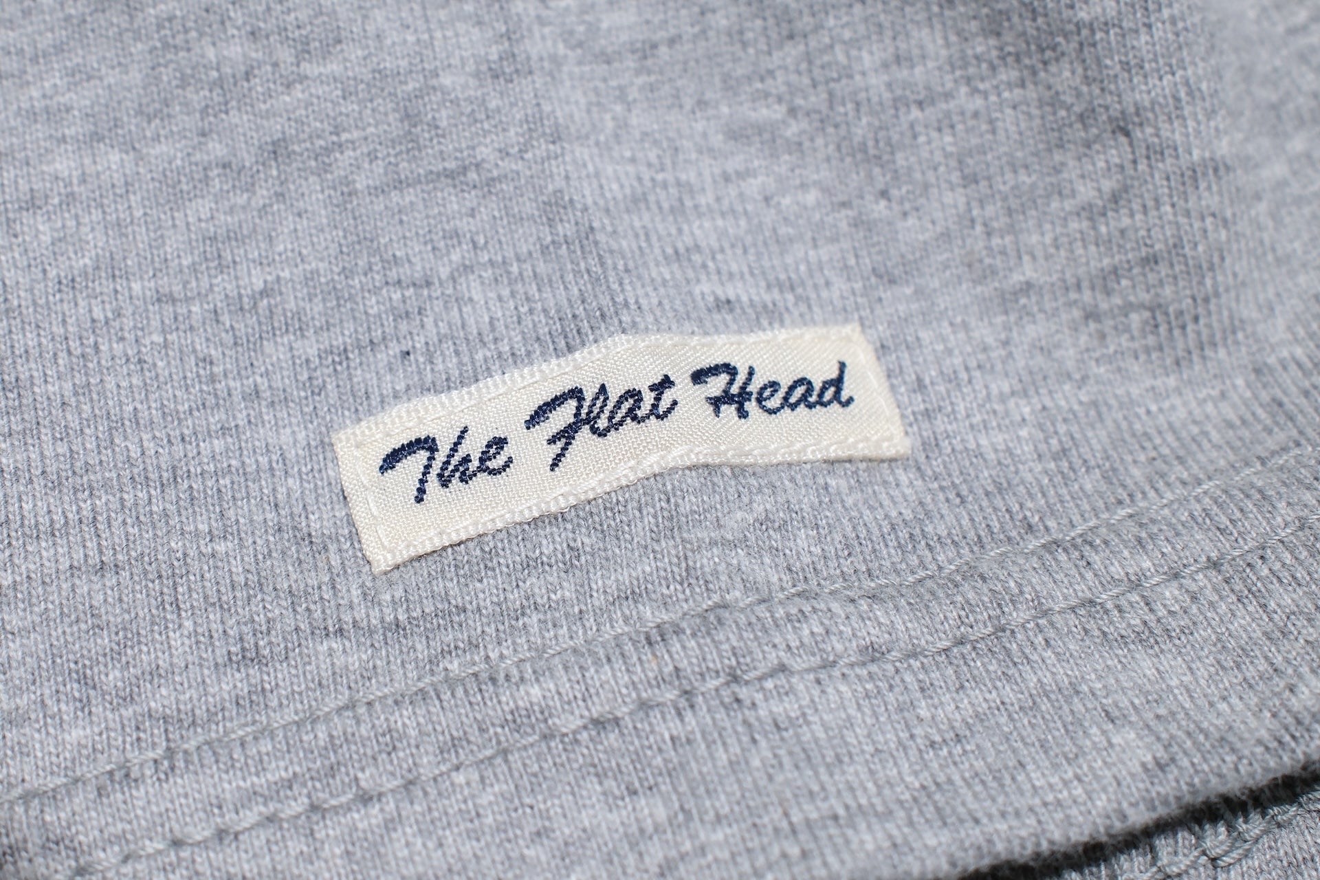 The Flat Head 24 Version 9oz Loopwheeled Plain Tee (Heather Grey)