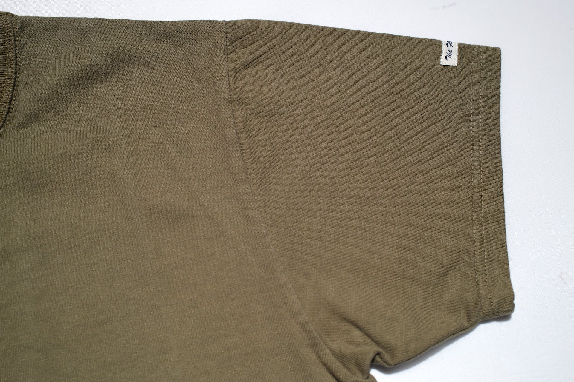 The Flat Head 24 Version 9oz Loopwheeled Plain Tee (Olive)