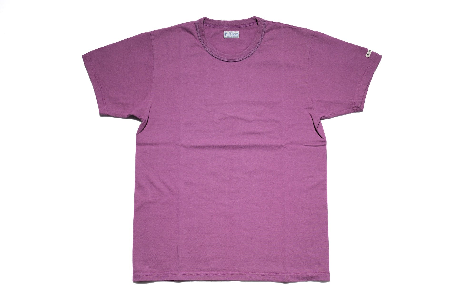 The Flat Head 24 Version 9oz Loopwheeled Plain Tee (Purple)