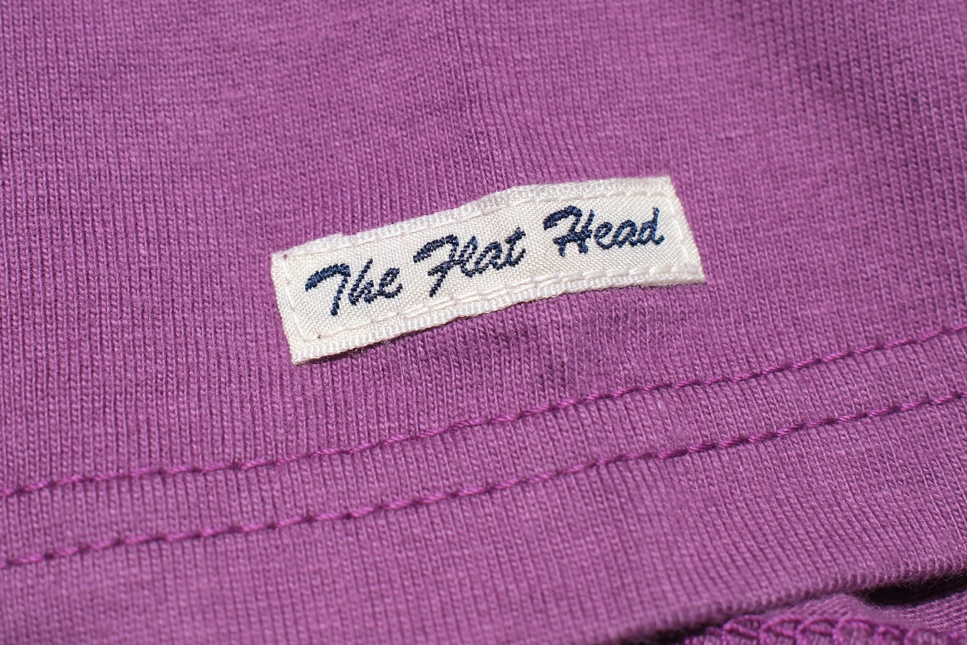 The Flat Head 24 Version 9oz Loopwheeled Plain Tee (Purple)