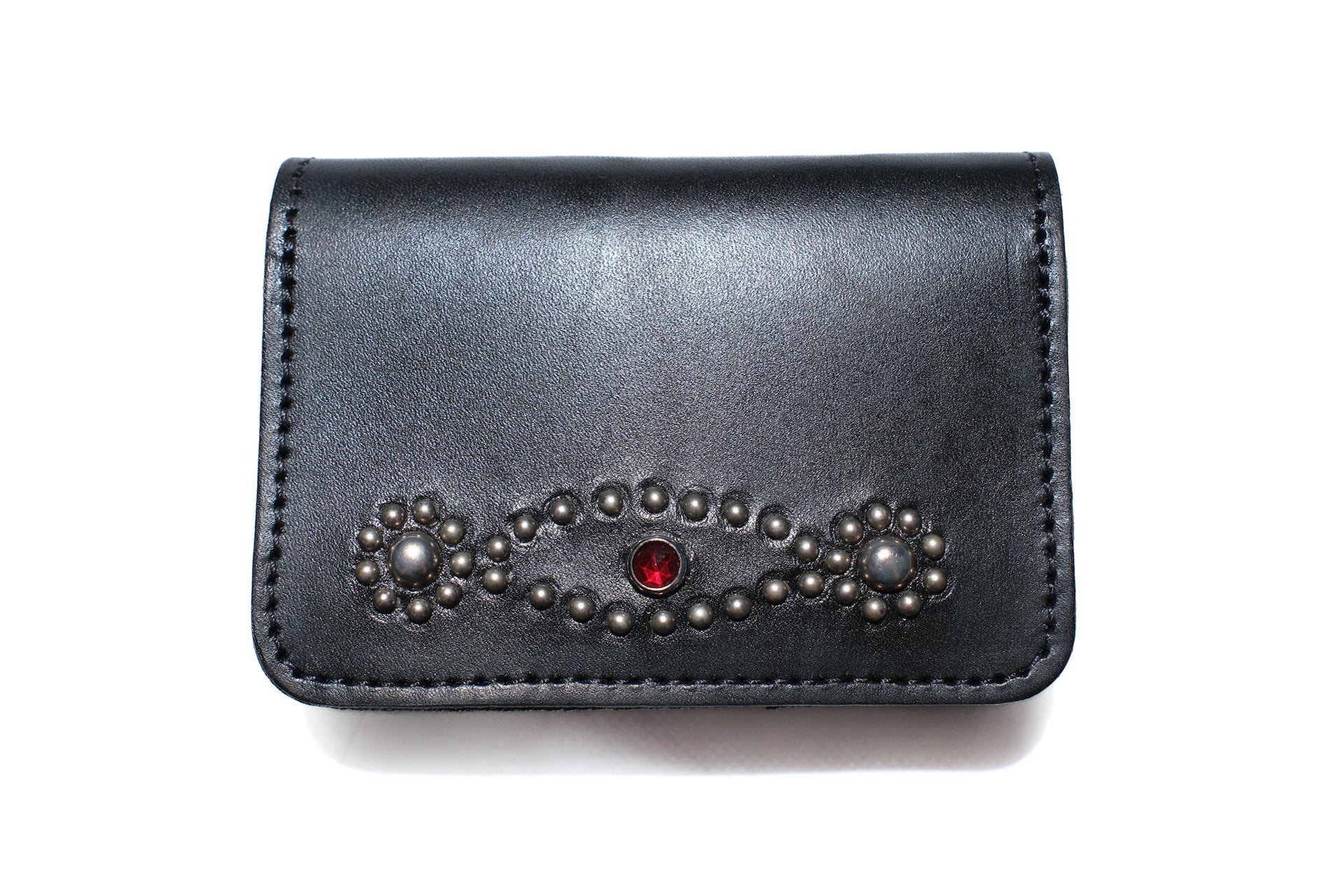 Hollywood Trading Company "Silent Watcher" Mini Wallet with Red Crystal (Black Tea-core)