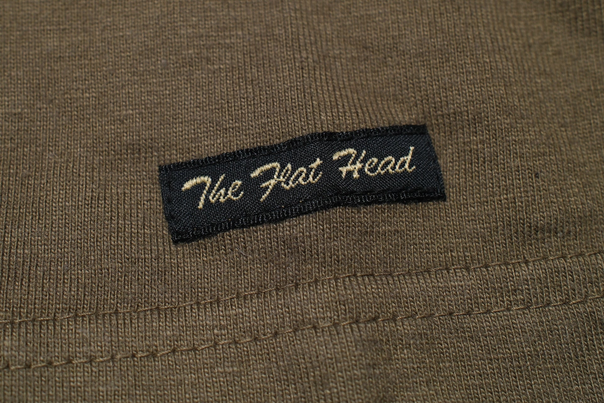 The Flat Head 24 Version 9oz Loopwheeled Henley Tee (Olive)