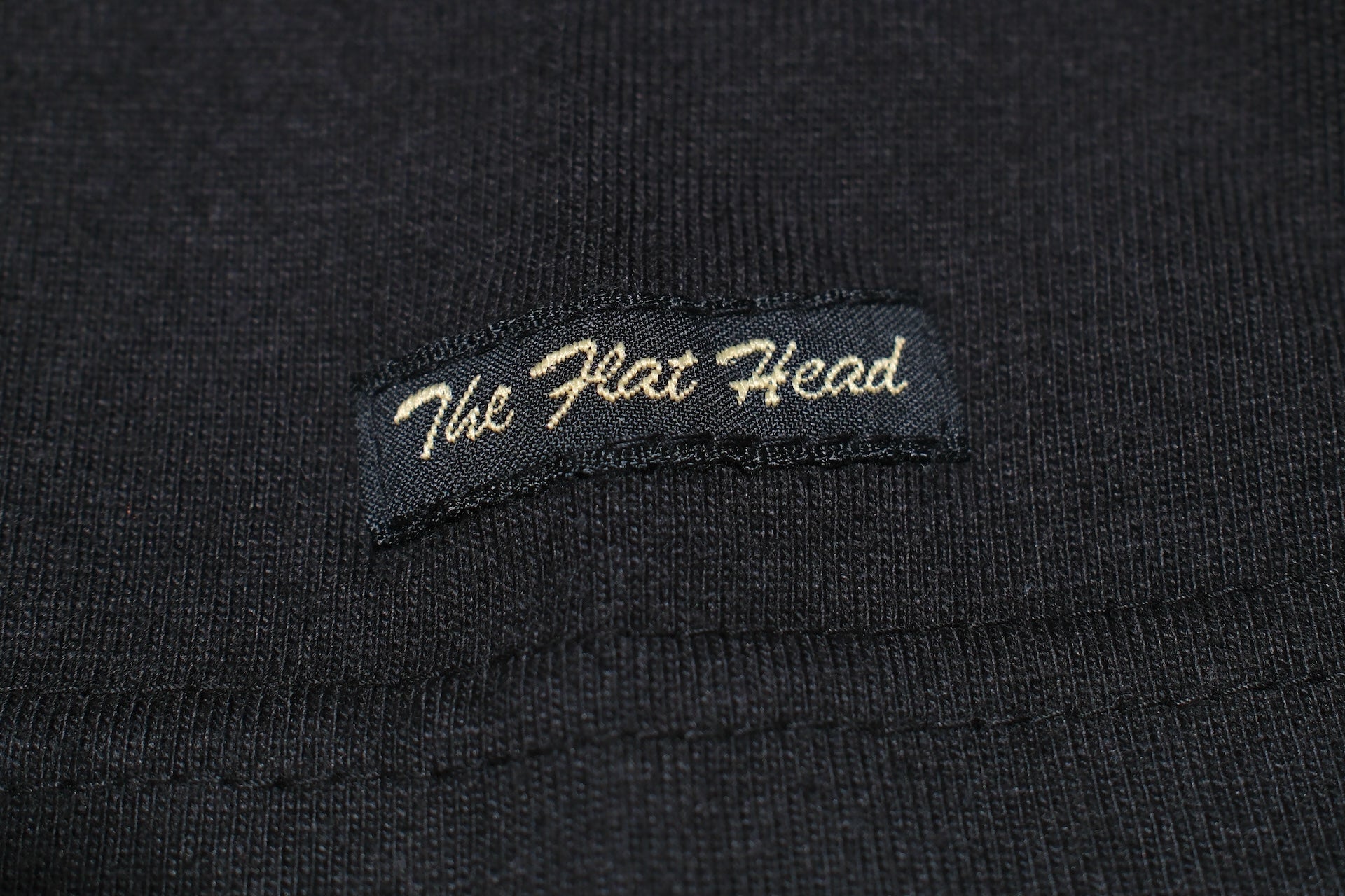 The Flat Head 24 Version 9oz Loopwheeled Henley Tee (Black)