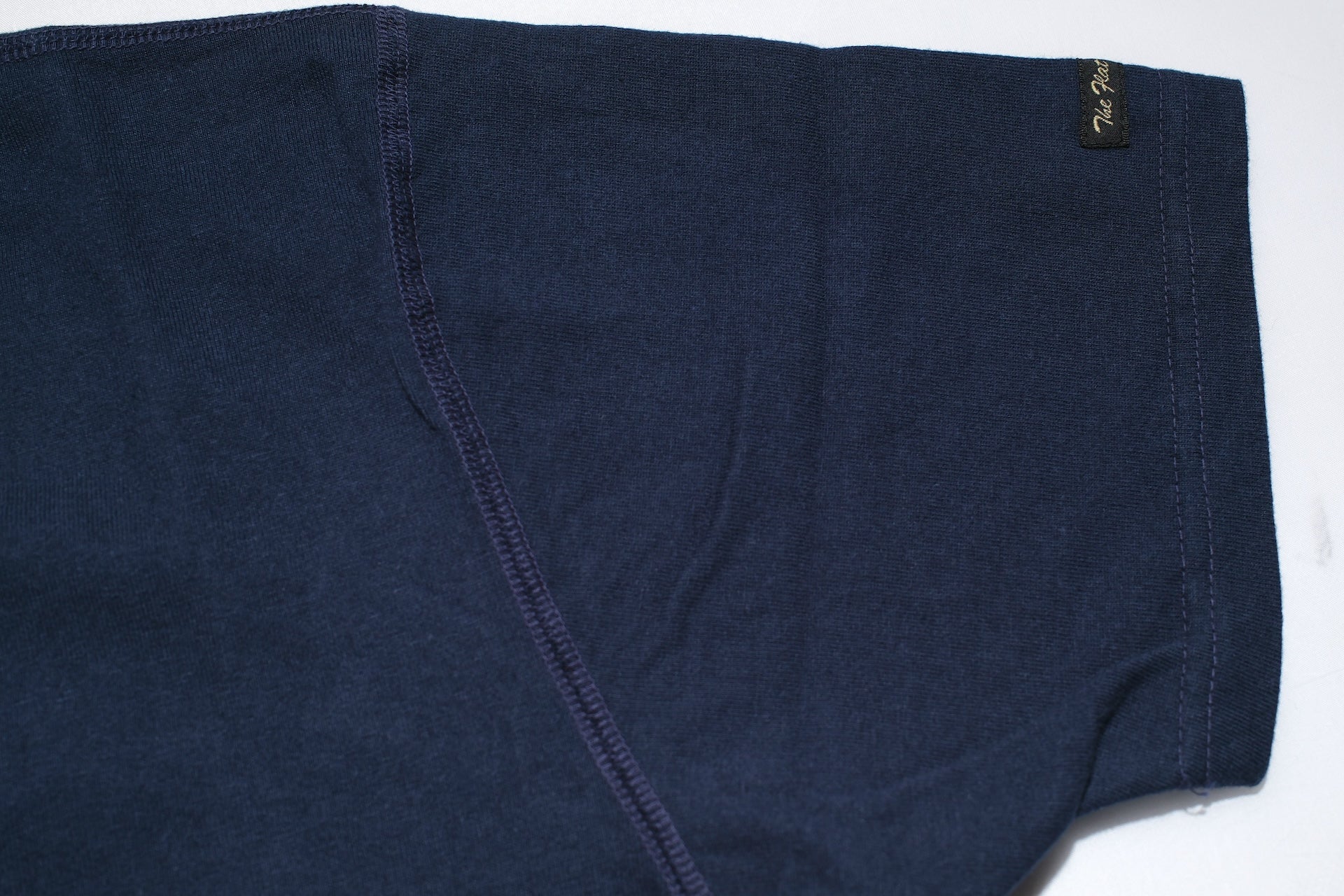 The Flat Head 24 Version 9oz Loopwheeled Henley Tee (Navy)