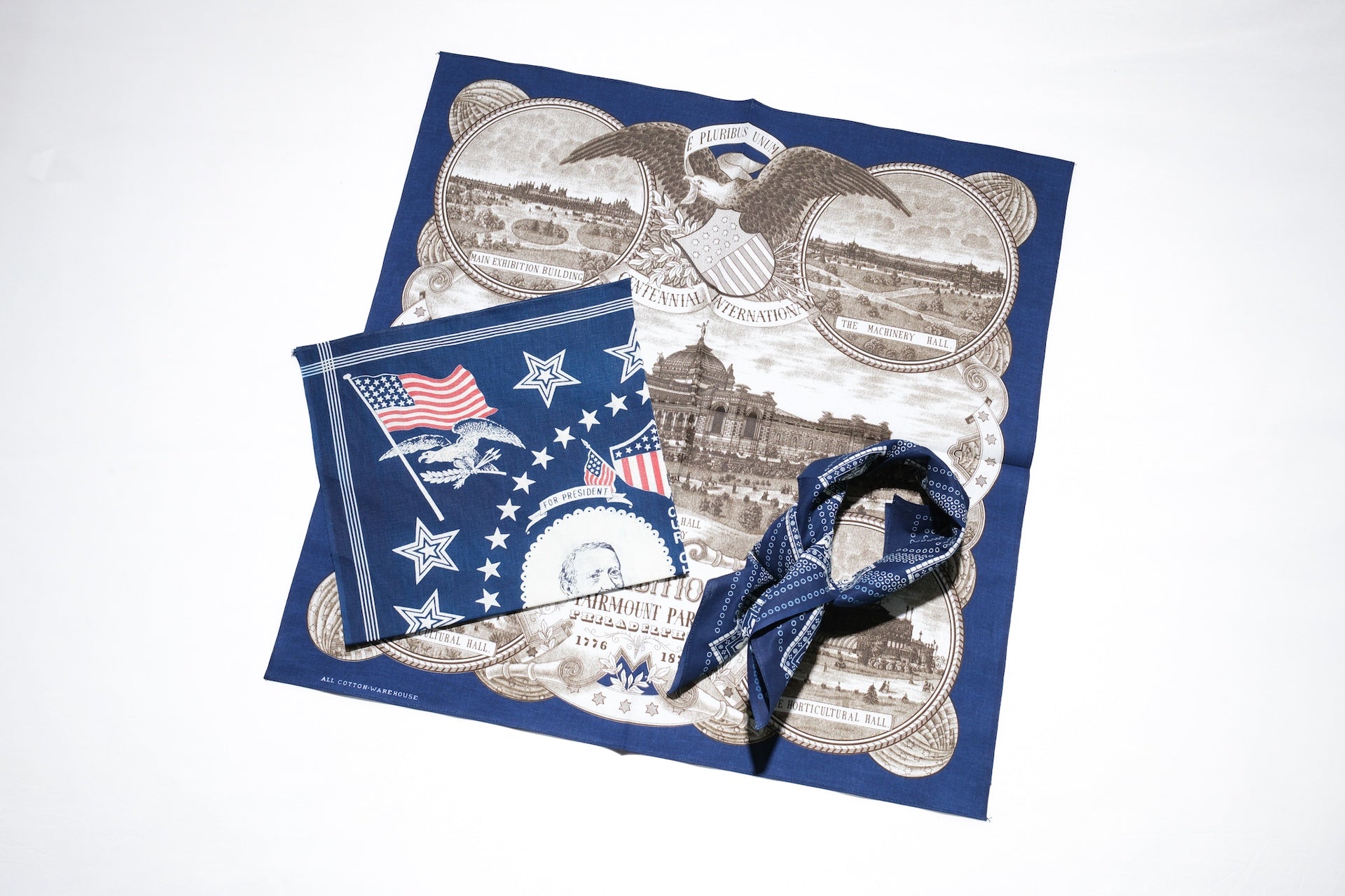 Warehouse Indigo Dyed "Our Choice" Selvage Bandana