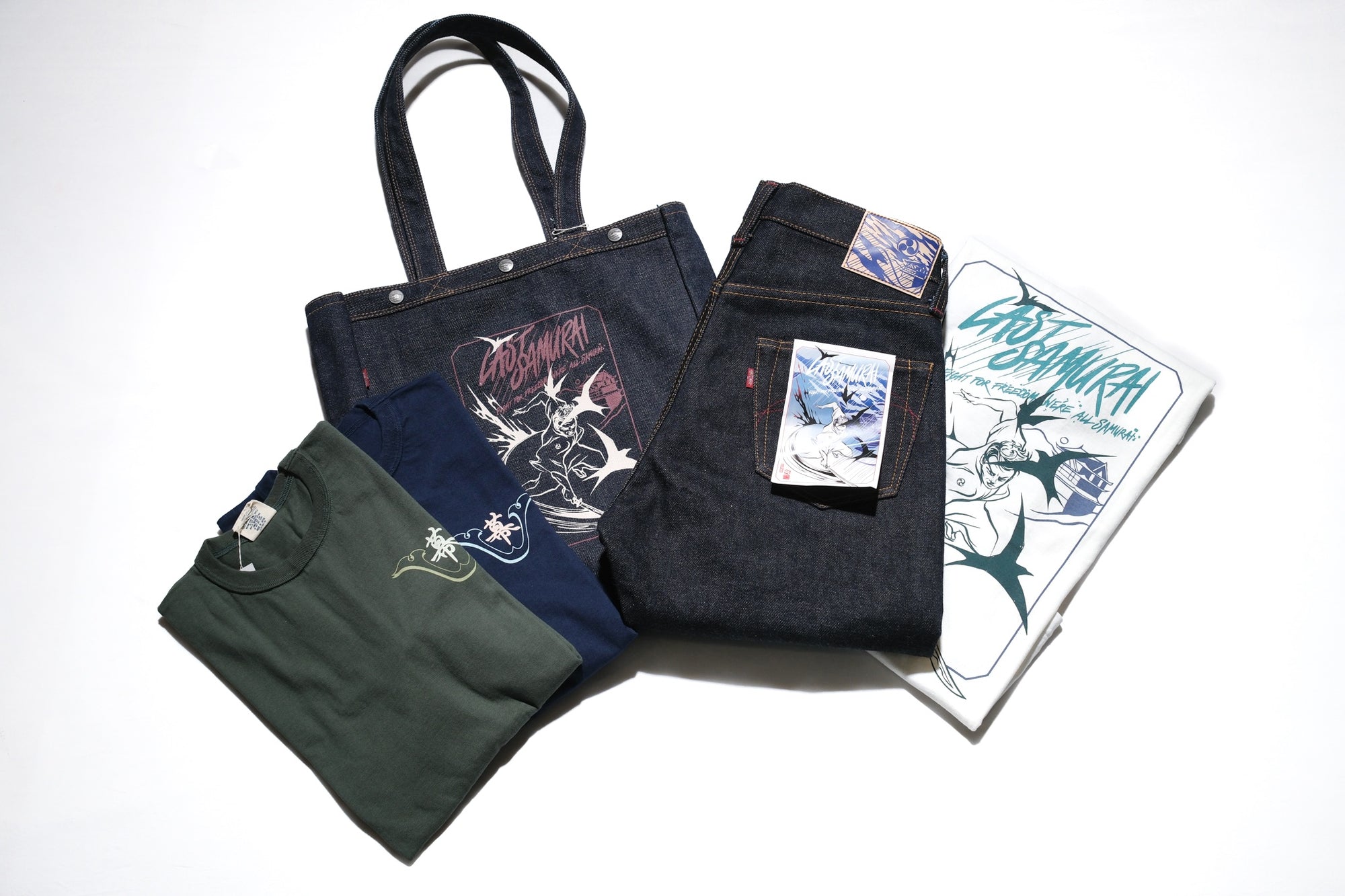 Samurai X CORLECTION 8.5oz "Last Samurai" Loopwheeled Tee (Midnight Navy)