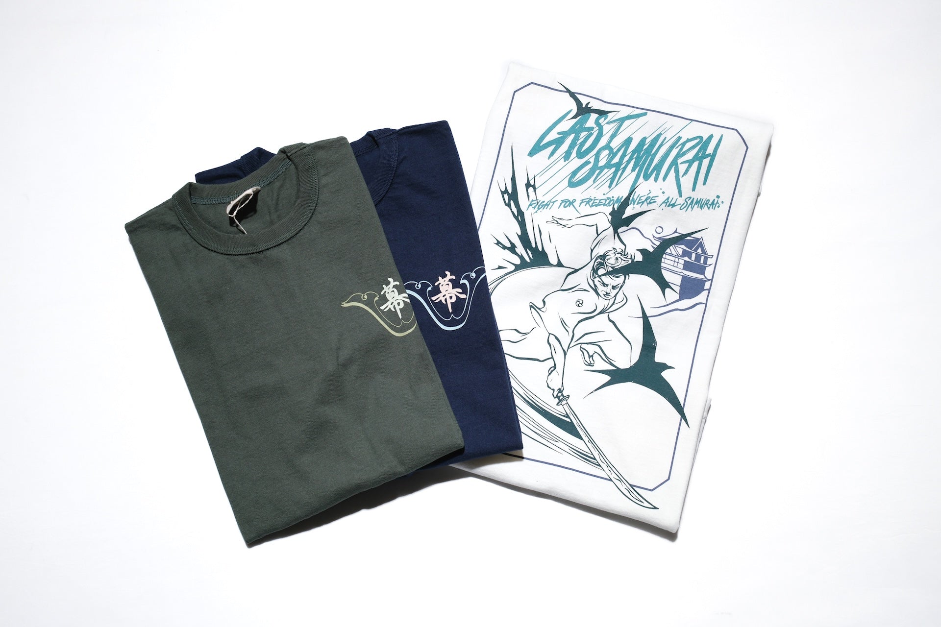 Samurai X CORLECTION 8.5oz "Last Samurai" Loopwheeled Tee (Military Olive)