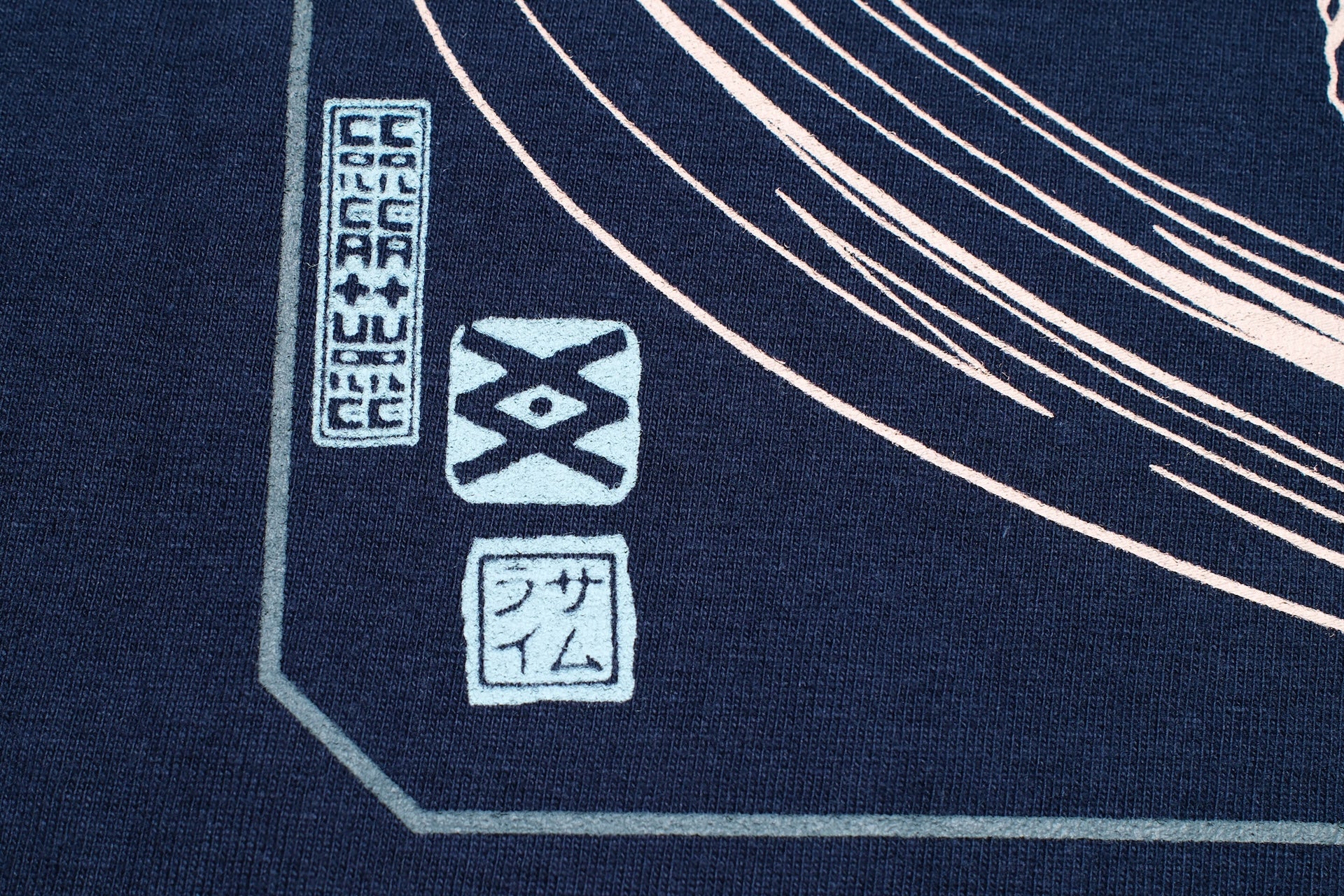 Samurai X CORLECTION 8.5oz "Last Samurai" Loopwheeled Tee (Midnight Navy)