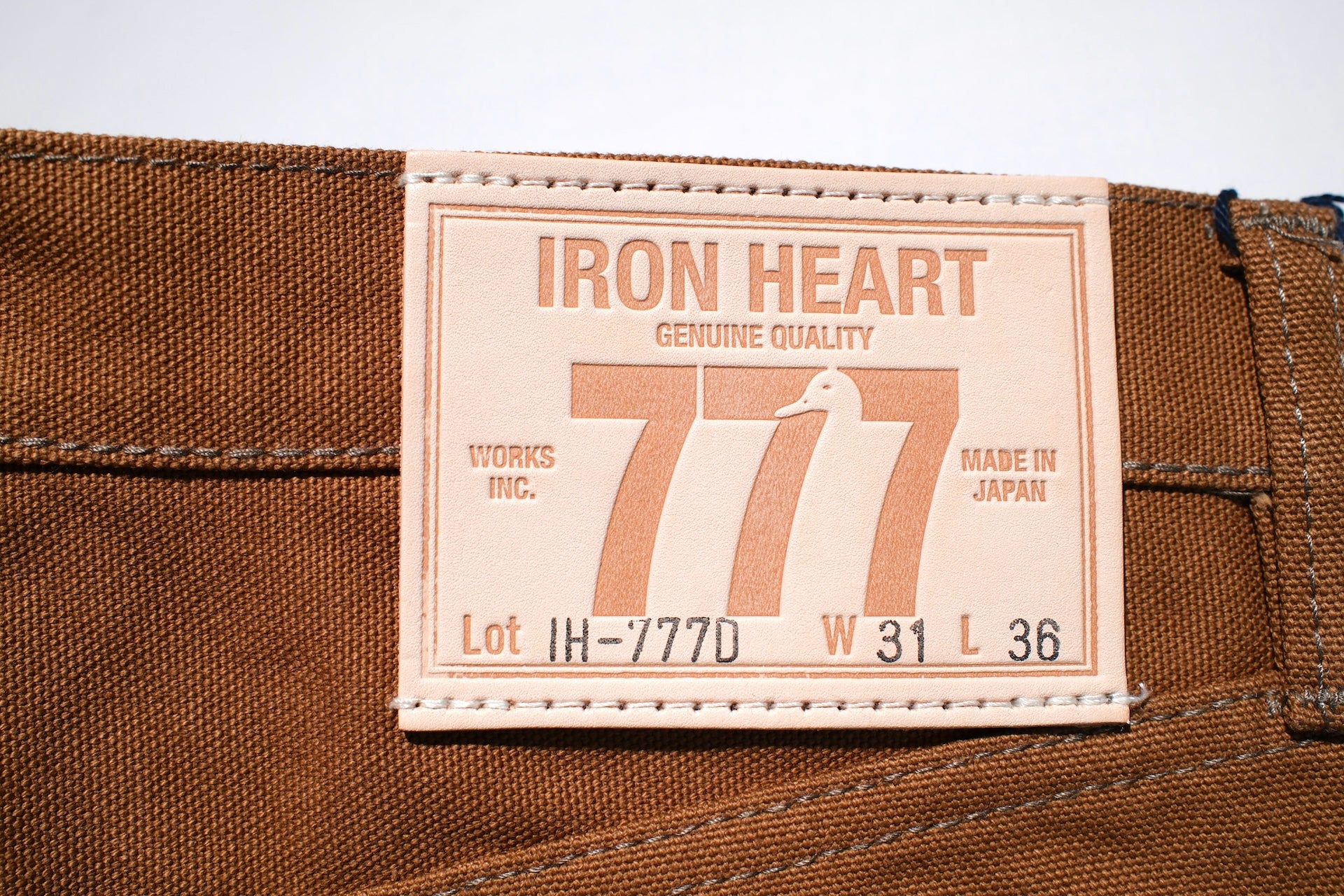 Iron Heart 17oz 777D Duck Canvas Trousers (Super Slim Tapered Fit)