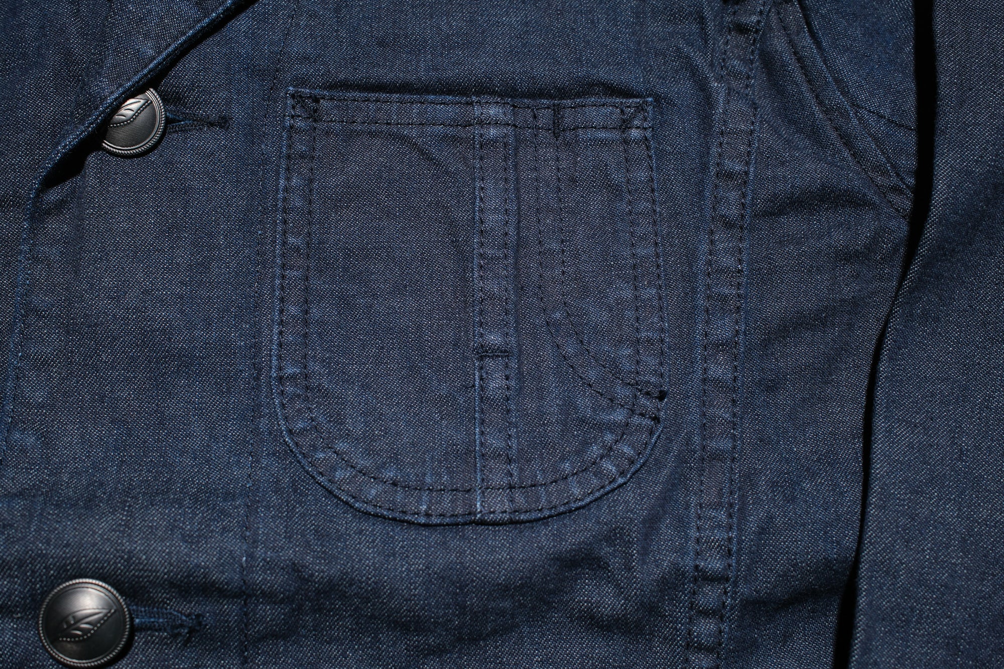 Pure Blue Japan 11oz Stretch Denim Tailored Jacket (Indigo)
