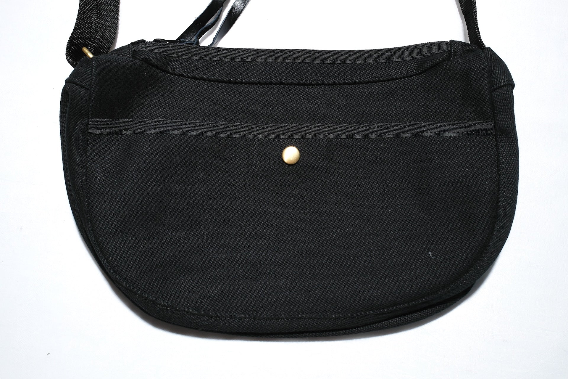 Iron Heart 21oz Signature Black Denim Small Shoulder Bag