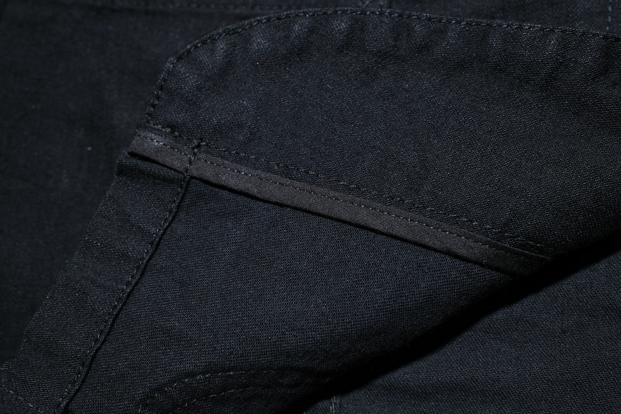 Pure Blue Japan 11oz Stretch Denim Tailored Jacket (Black)