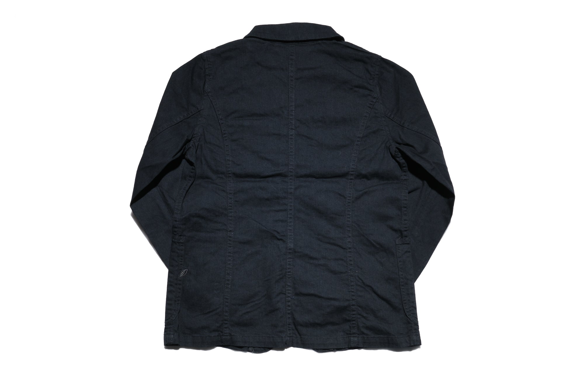 Pure Blue Japan 11oz Stretch Denim Tailored Jacket (Black)