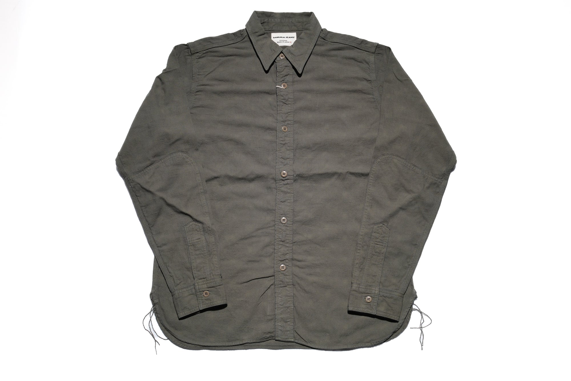 Samurai 10oz Tropical Weather Dobby Military Shirt (Olive)
