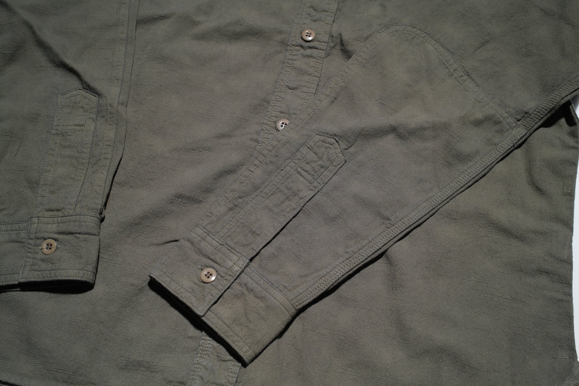 Samurai 10oz Tropical Weather Dobby Military Shirt (Olive)