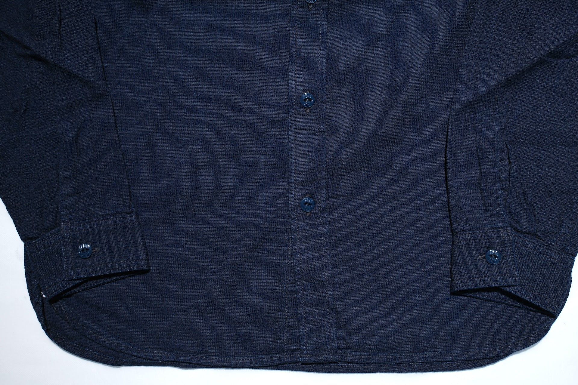 The Flat Head Indigo Dyed Selvage Dobby Work Shirt